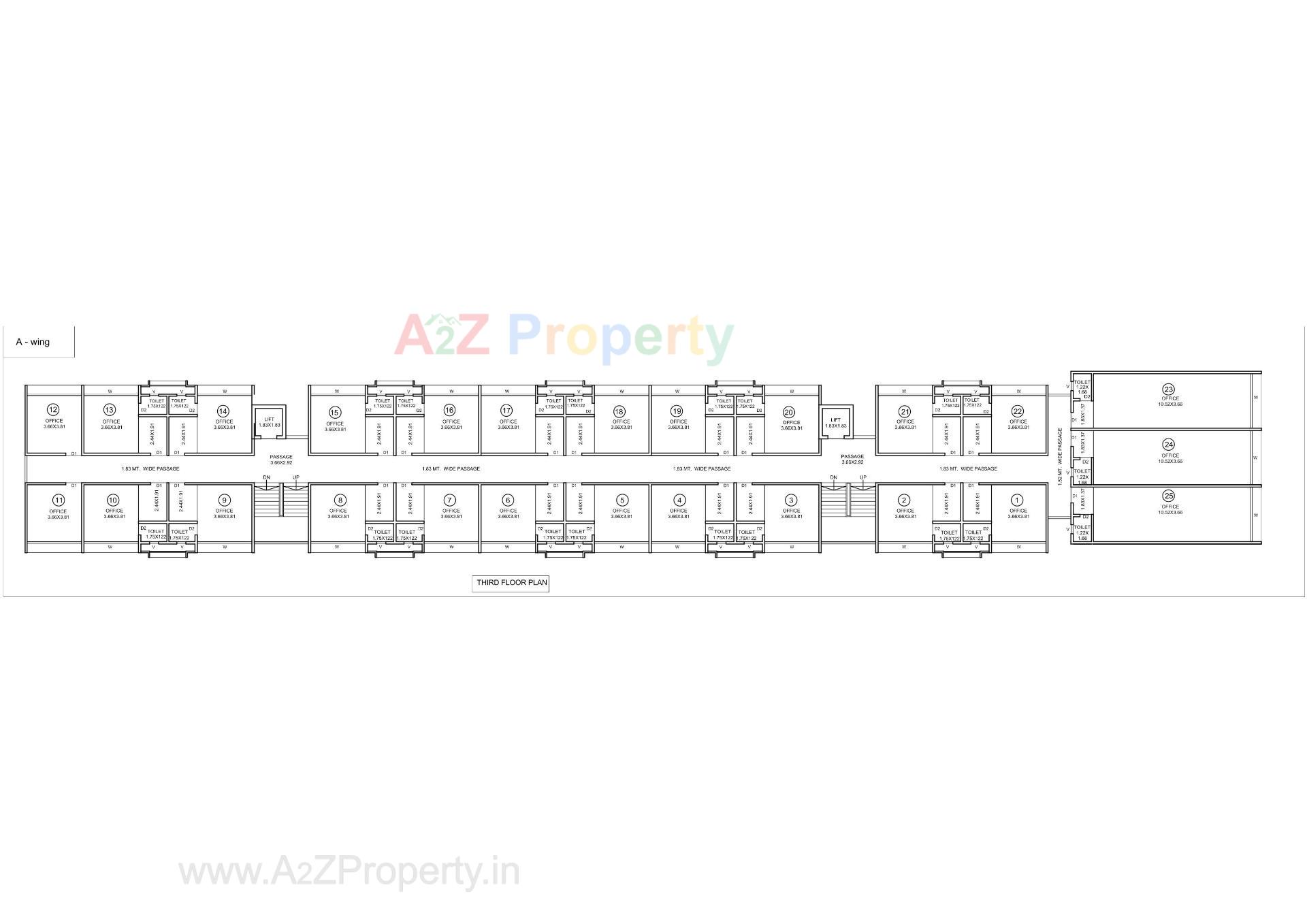 Layout of real estate project Sun Trade Center located at G-i-d-c--estate, Valsad, Gujarat