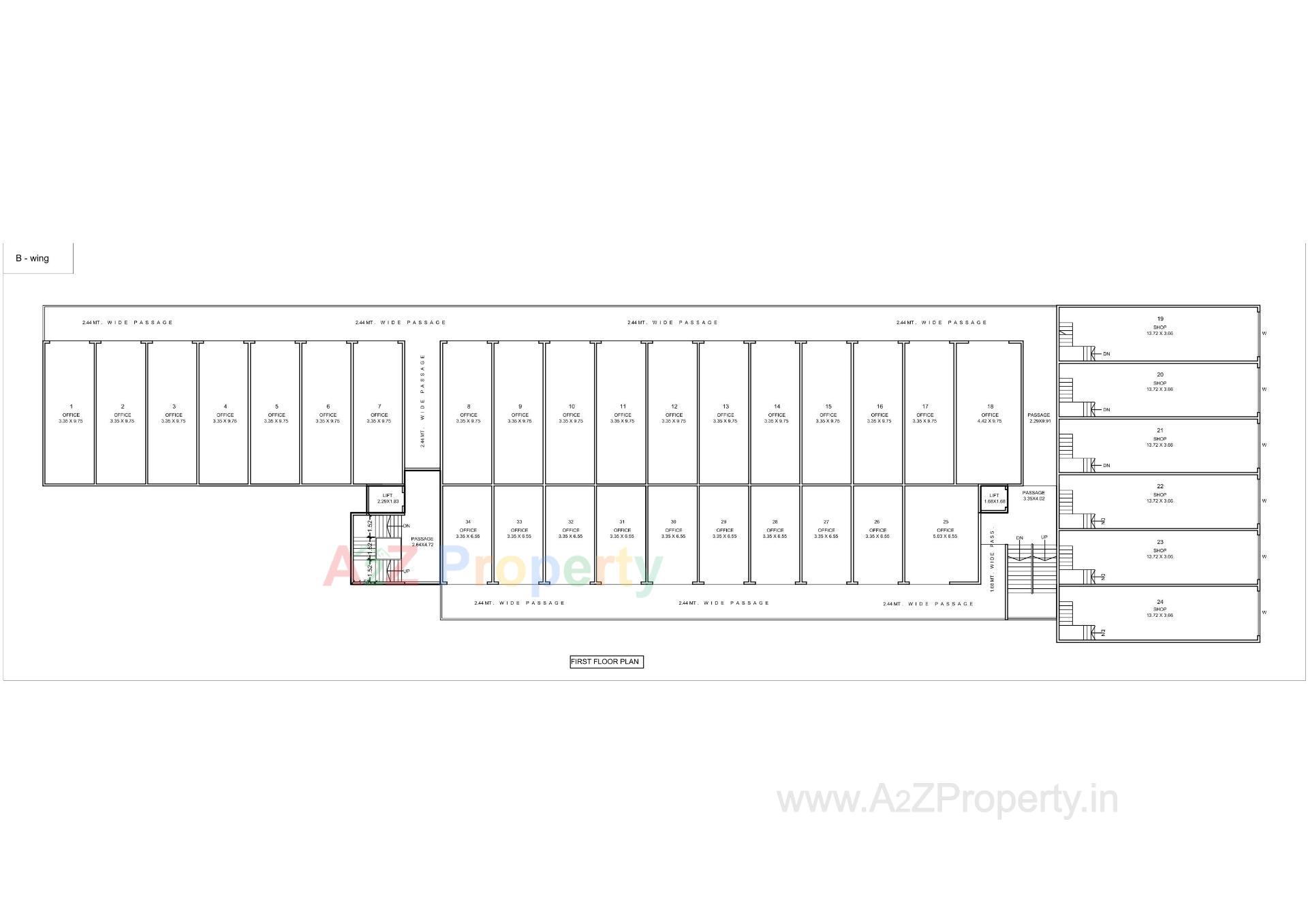 Layout of real estate project Sun Trade Center located at G-i-d-c--estate, Valsad, Gujarat