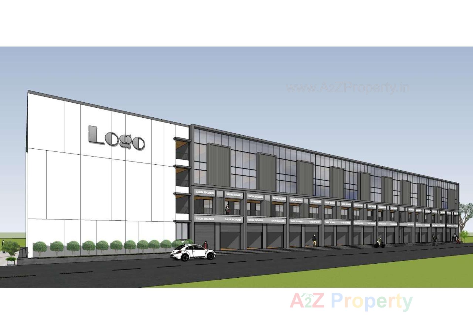 3D Elevation of real estate project Sun Trade Center located at G-i-d-c--estate, Valsad, Gujarat