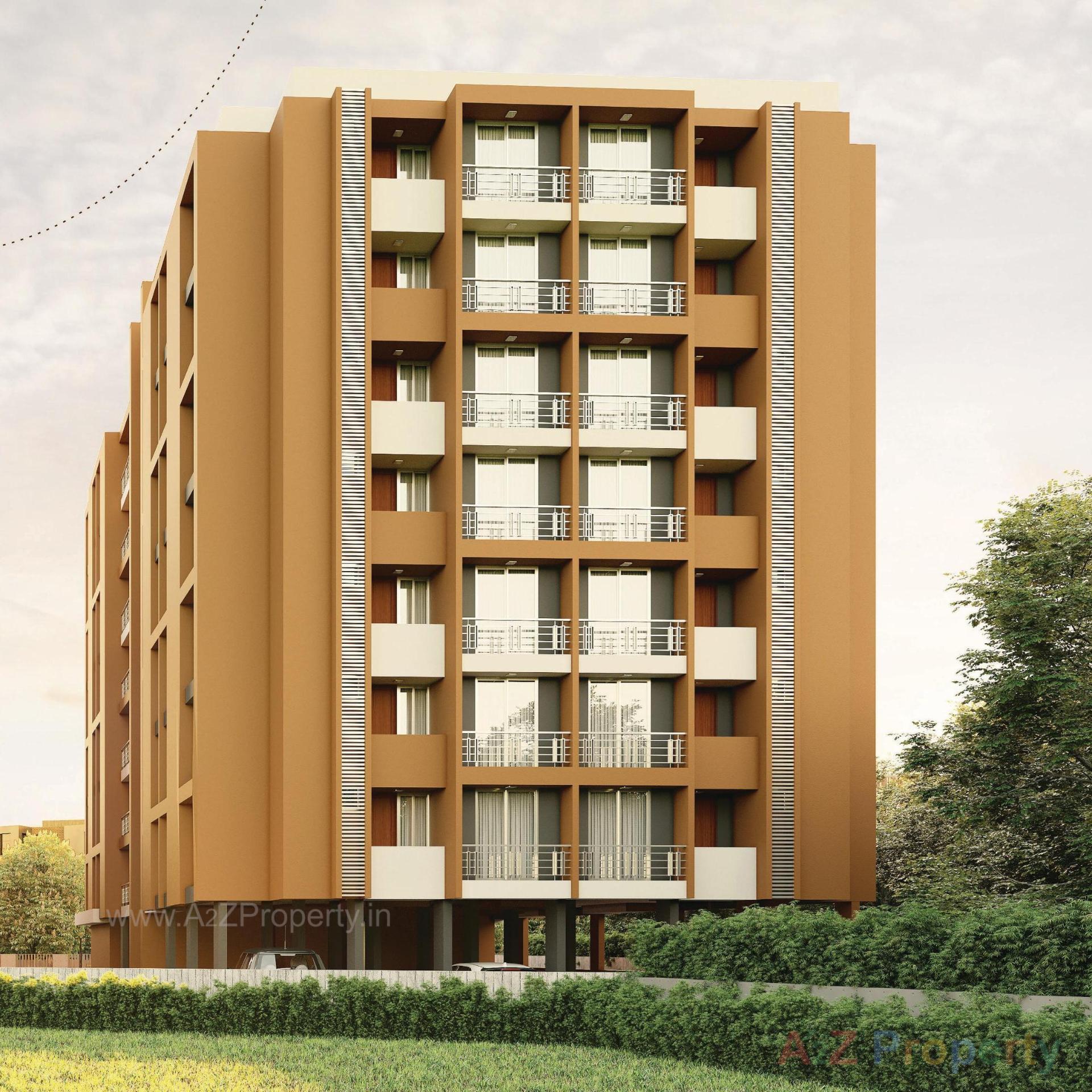 3D Elevation of real estate project Sun Vihar located at Vapi, Valsad, Gujarat