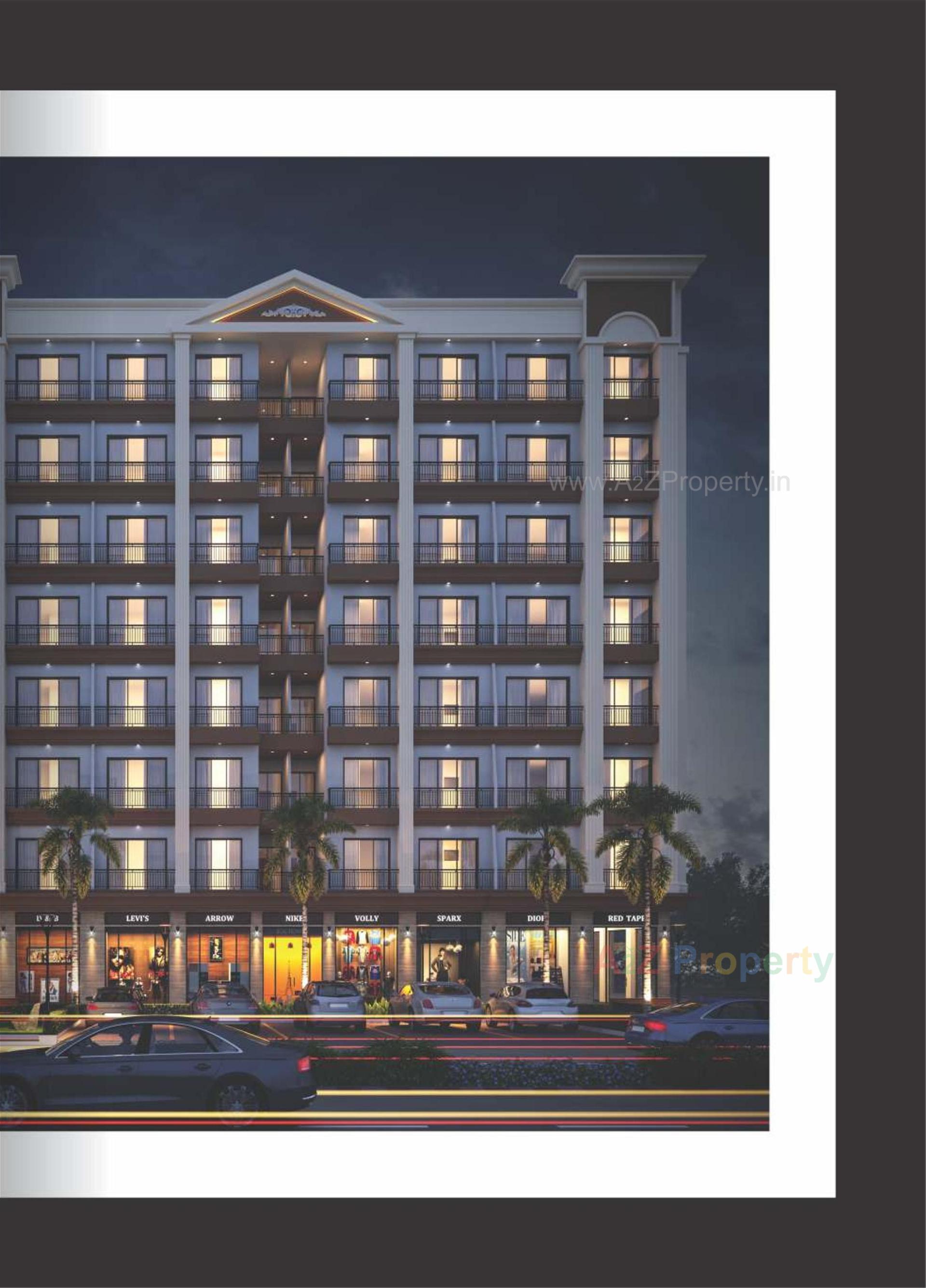 3D Elevation of real estate project Sunrise Avenue located at Dungra, Valsad, Gujarat