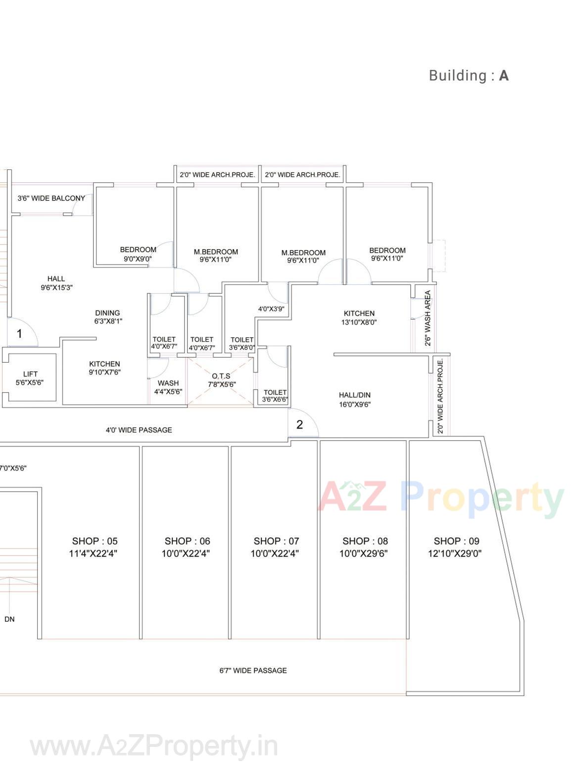 Layout of real estate project Sunrise Avenue located at Dungra, Valsad, Gujarat