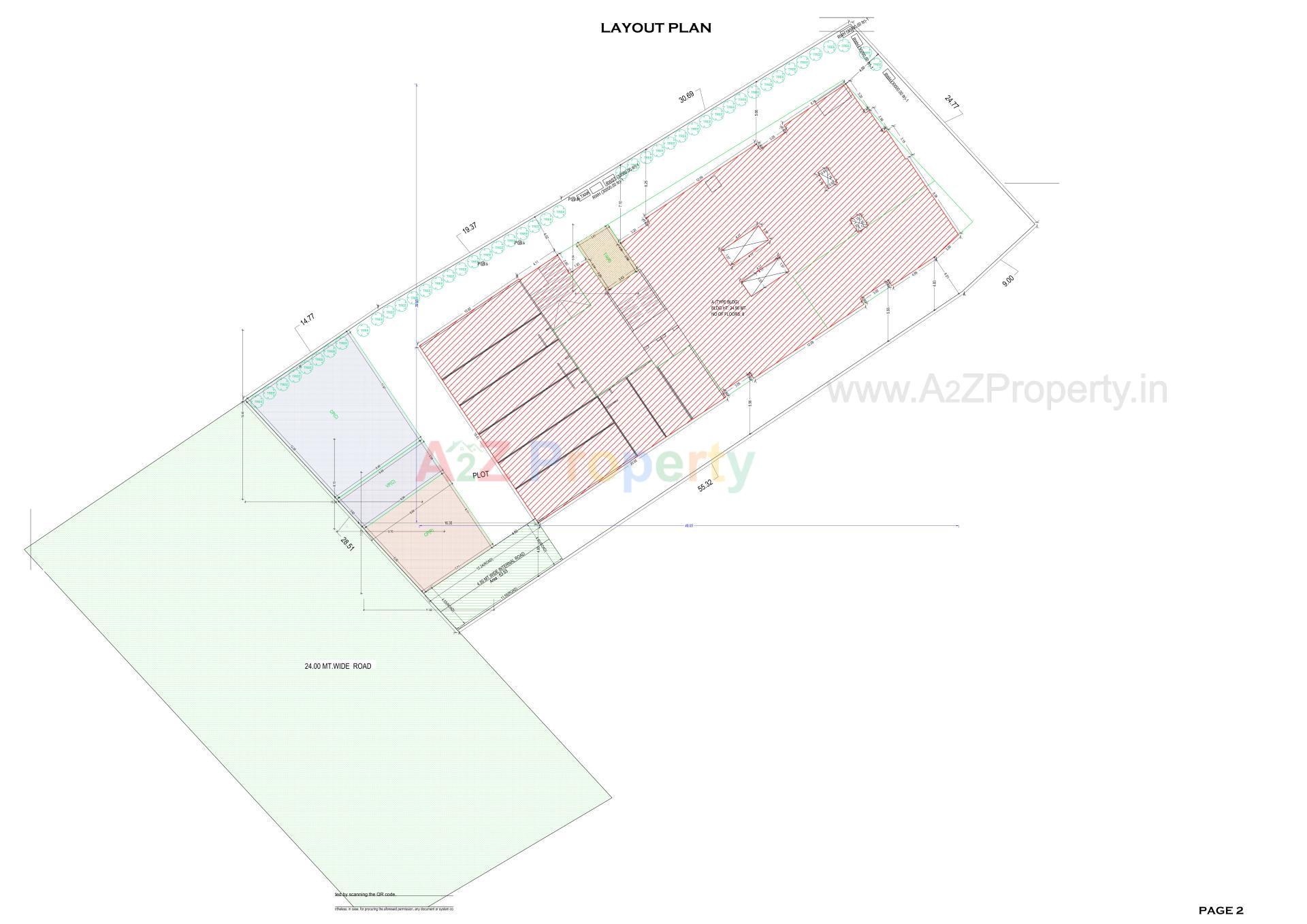 Layout of real estate project Sunrise Avenue located at Dungra, Valsad, Gujarat