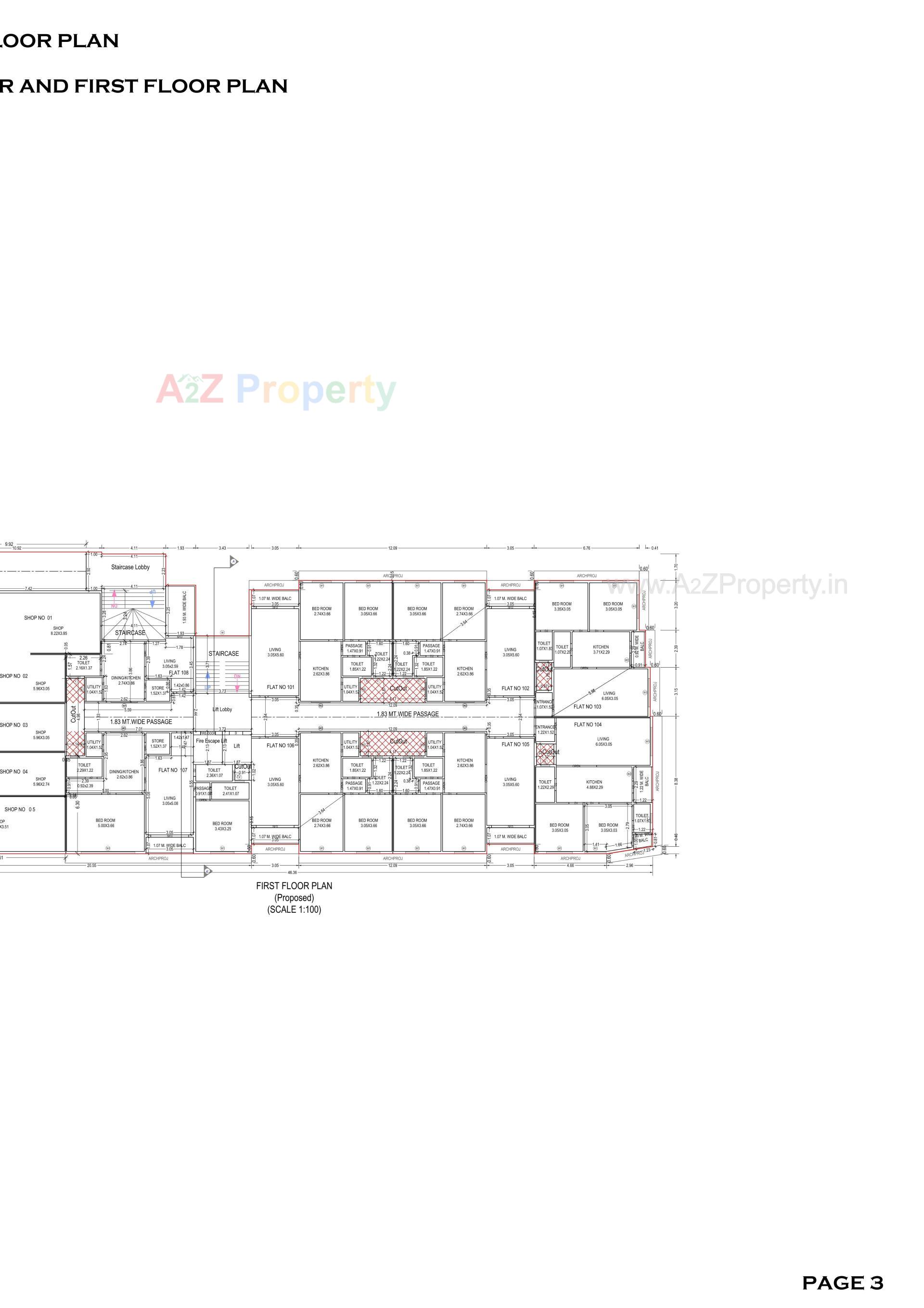 Layout of real estate project Sunrise Avenue located at Dungra, Valsad, Gujarat