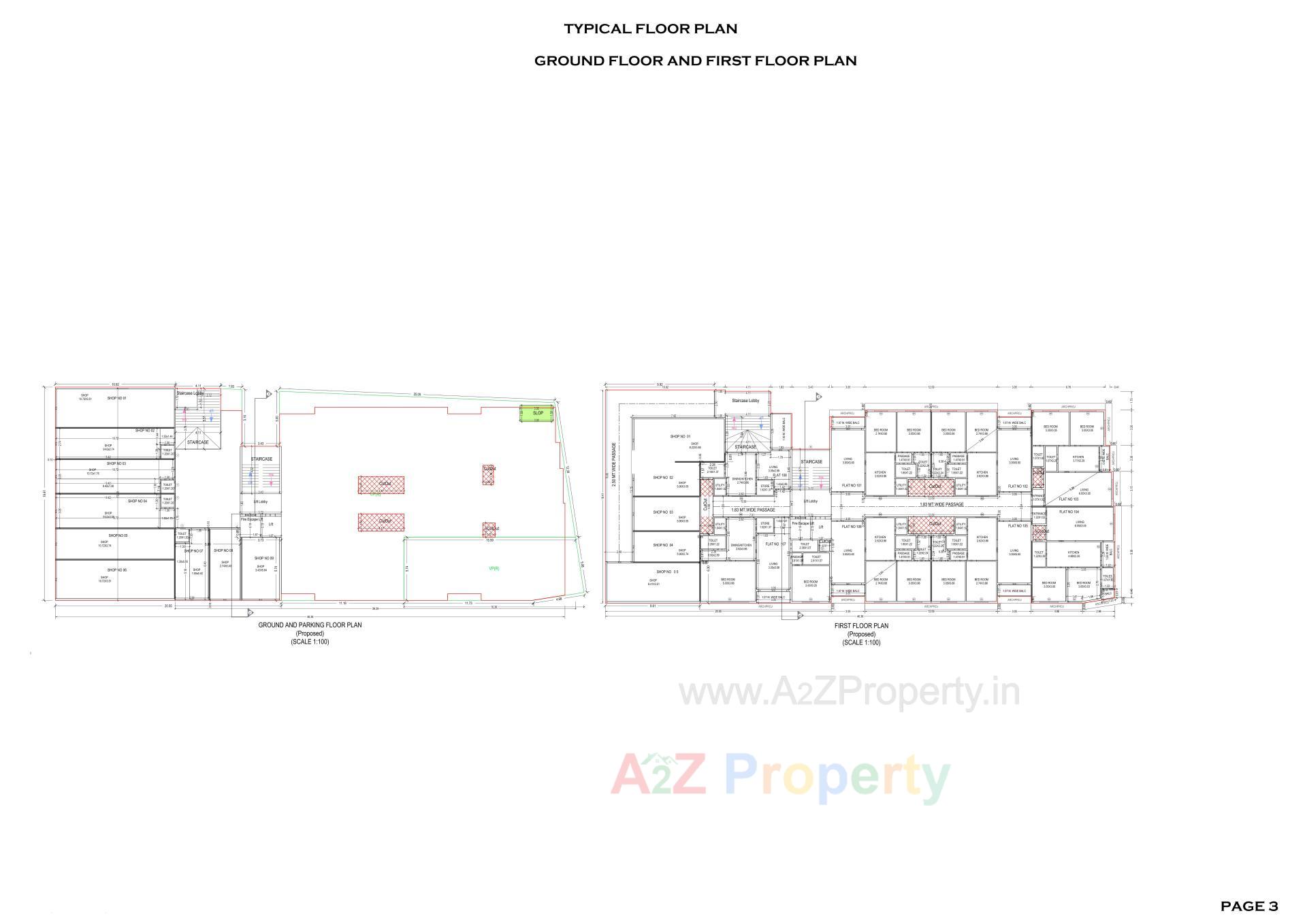 Layout of real estate project Sunrise Avenue located at Dungra, Valsad, Gujarat