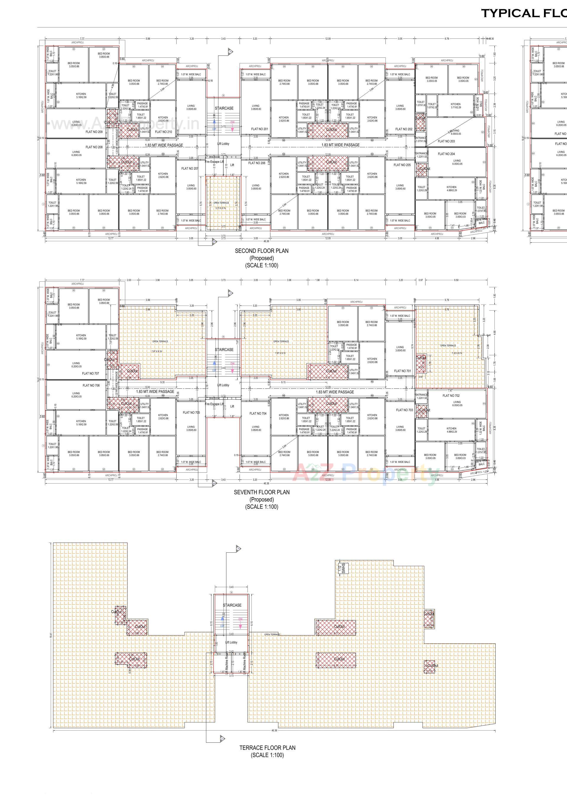 Layout of real estate project Sunrise Avenue located at Dungra, Valsad, Gujarat