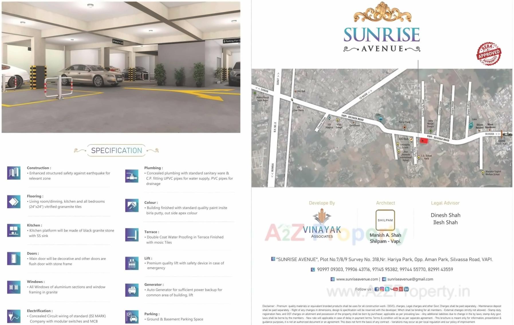  of real estate project Sunrise Avenue located at Vapi, Valsad, Gujarat