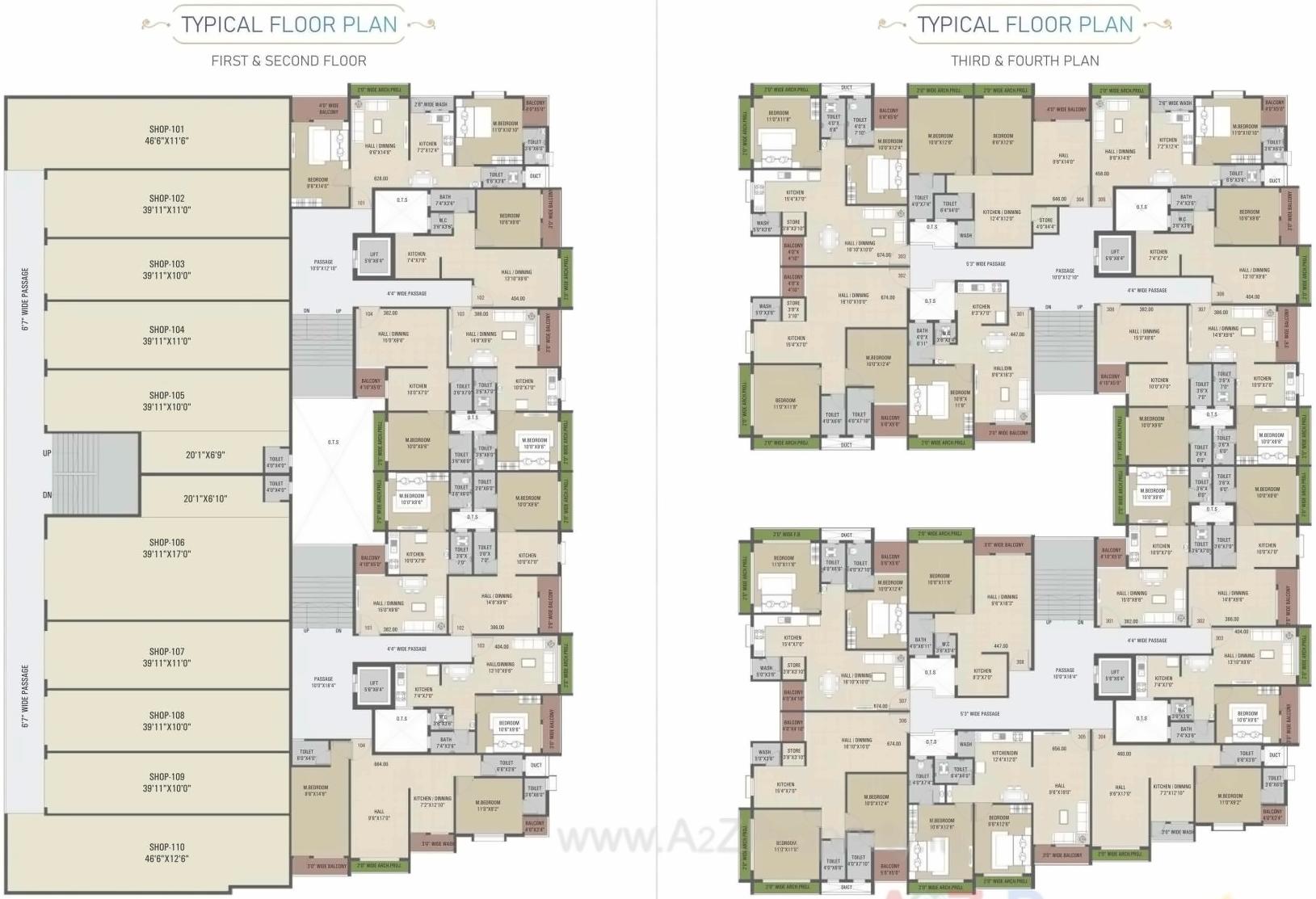 Layout of real estate project Sunrise Avenue located at Vapi, Valsad, Gujarat
