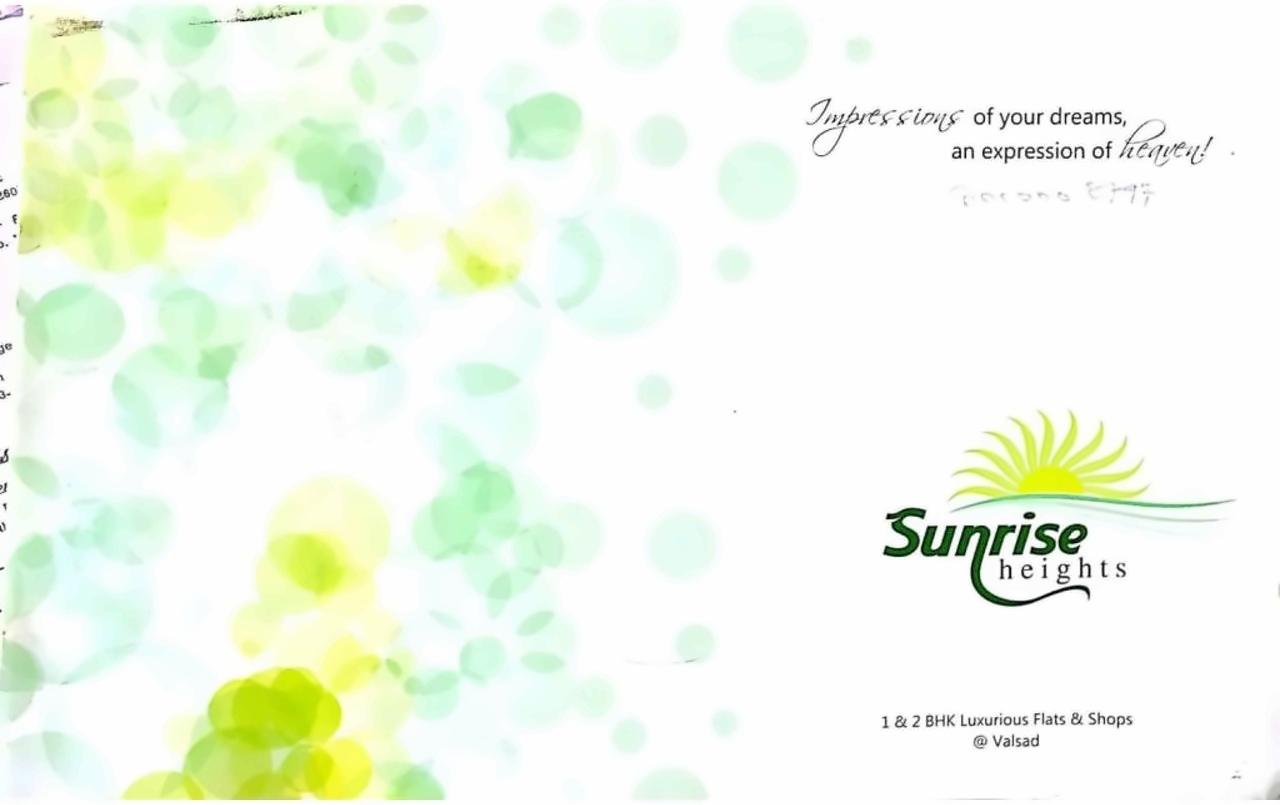 of real estate project Sunrise Heights located at Mograwadi, Valsad, Gujarat