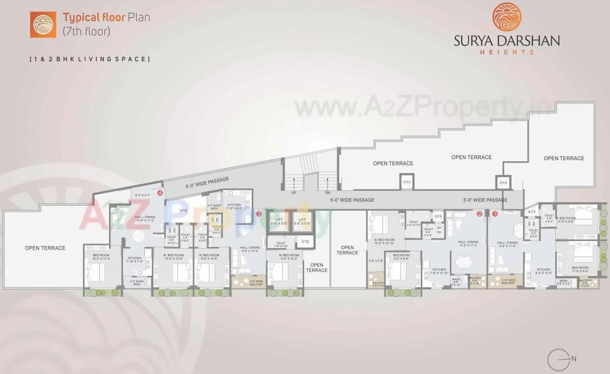 Layout of real estate project Surya Darshan Heights located at Vapi, Valsad, Gujarat