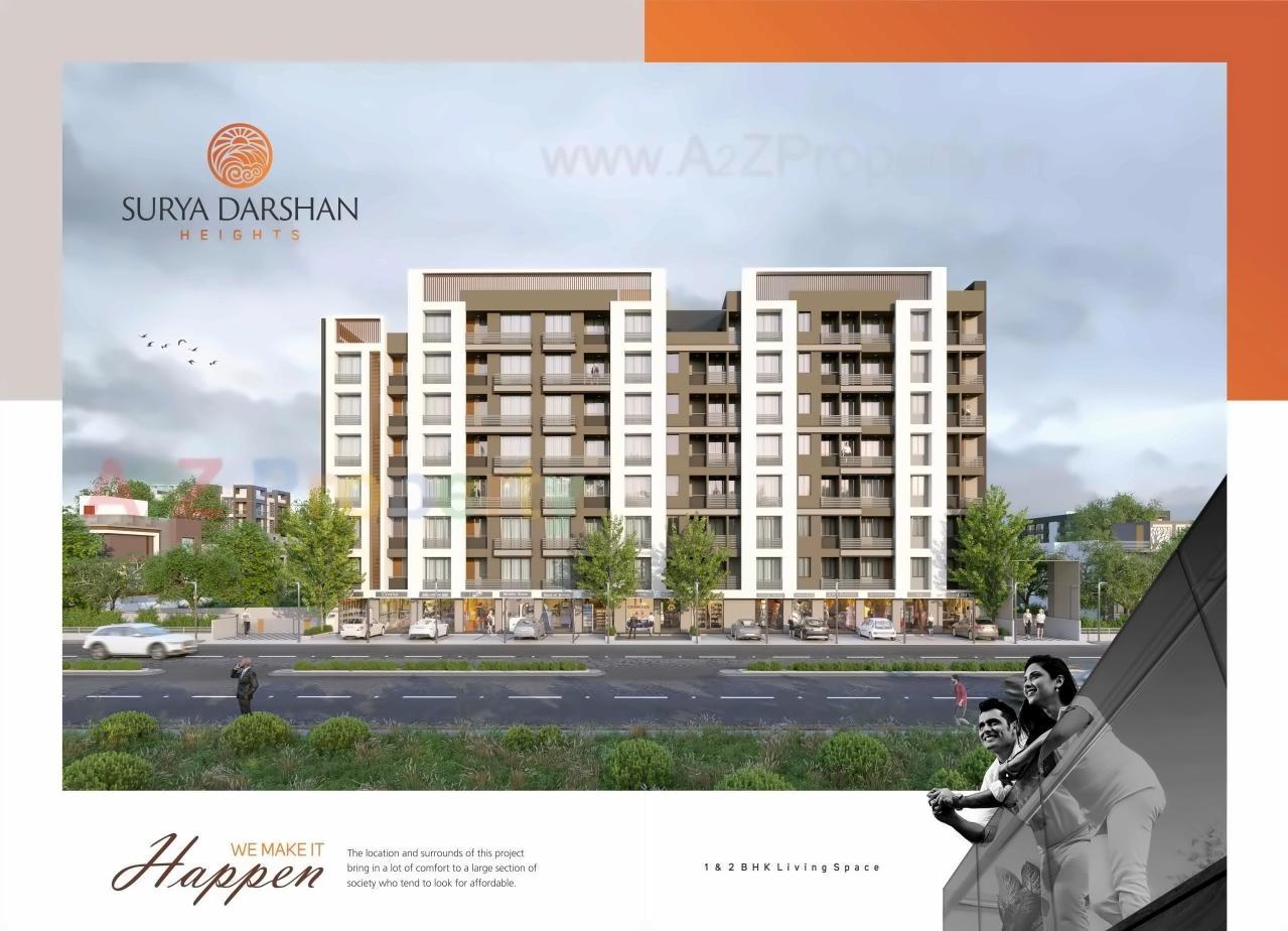 3D Elevation of real estate project Surya Darshan Heights located at Vapi, Valsad, Gujarat