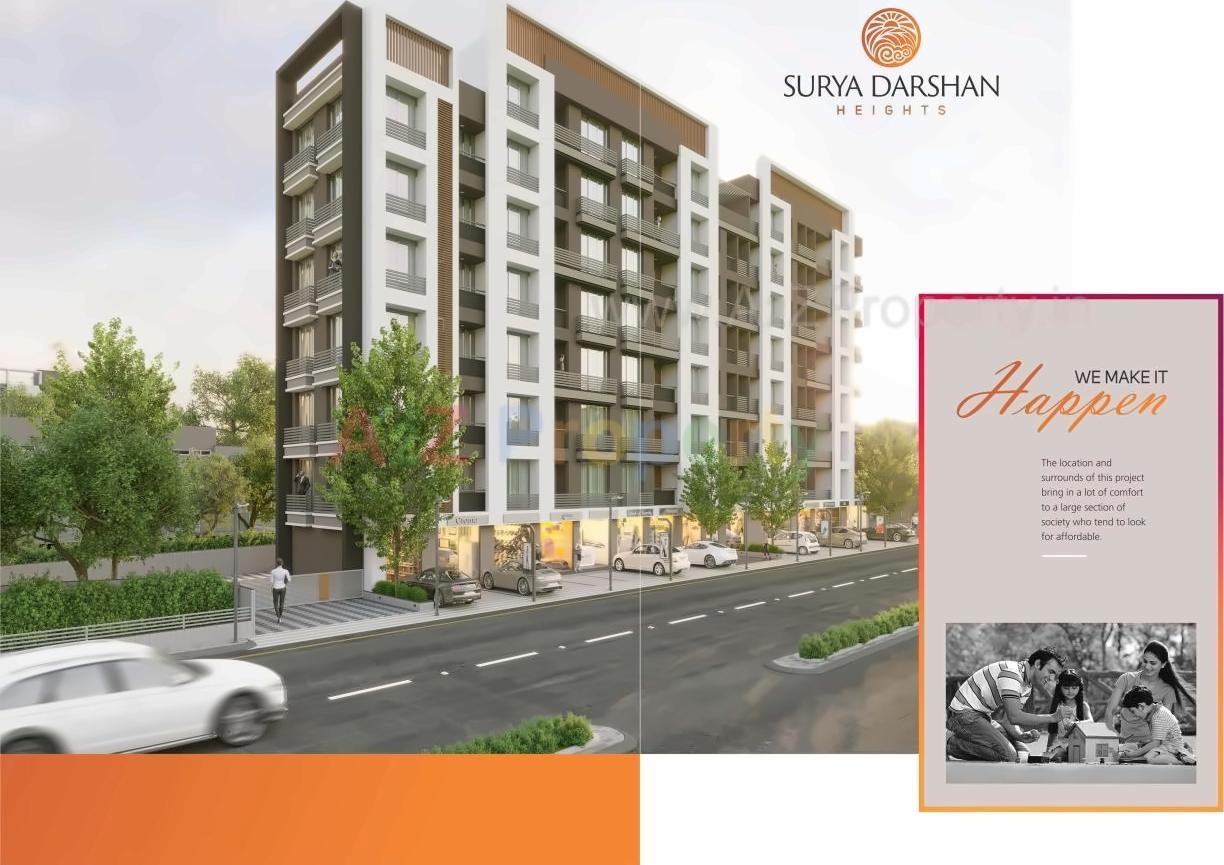3D Elevation of real estate project Surya Darshan Heights located at Vapi, Valsad, Gujarat