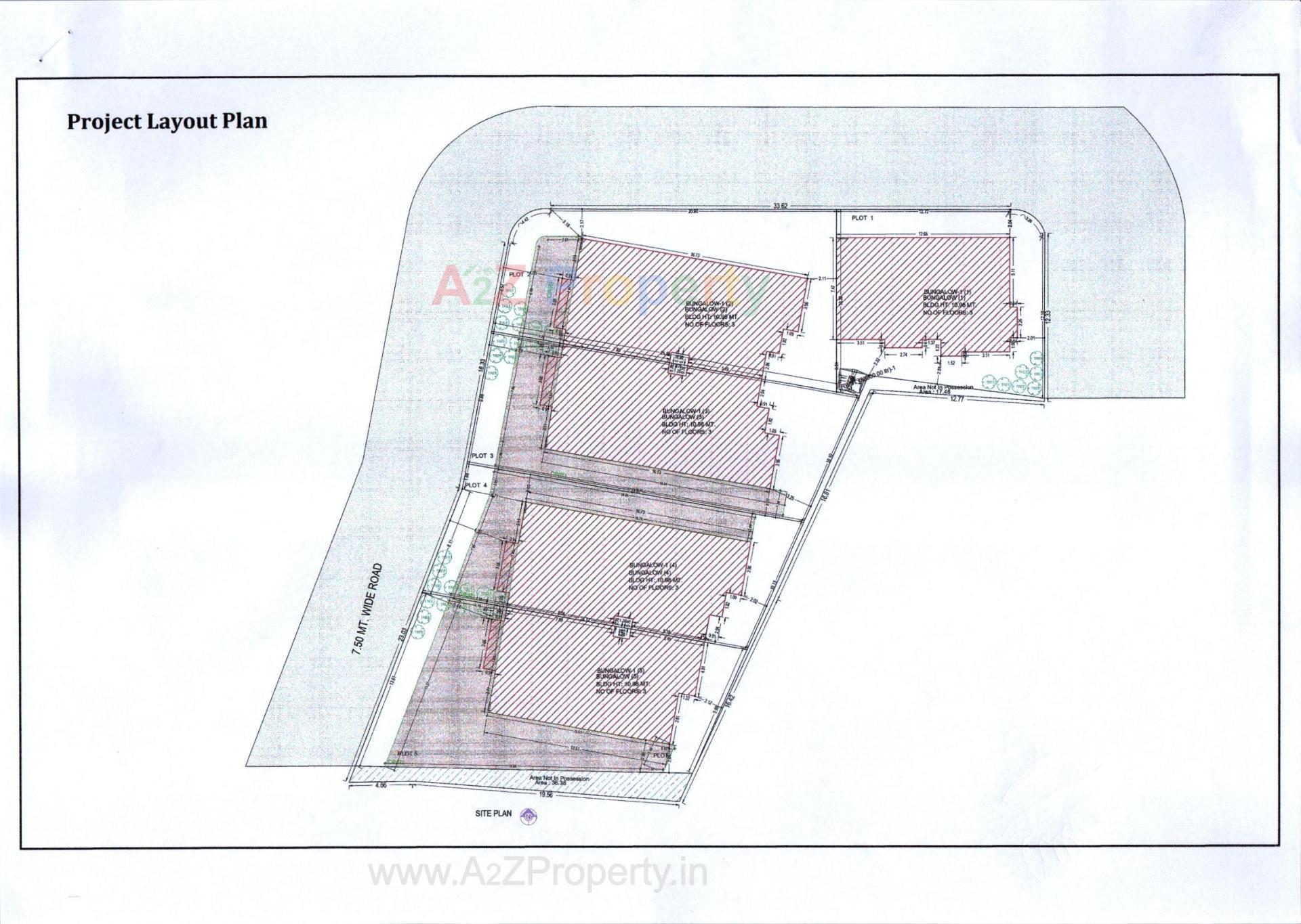 Layout of real estate project Swarit located at Chala, Valsad, Gujarat