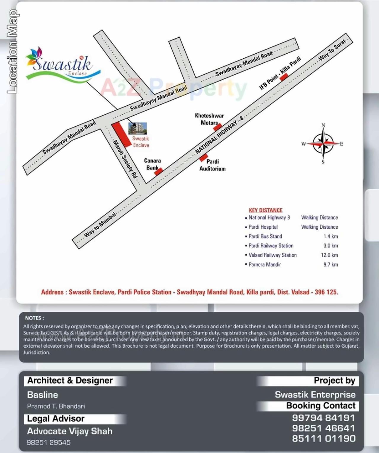  of real estate project Swastik Enclave located at Pardi, Valsad, Gujarat