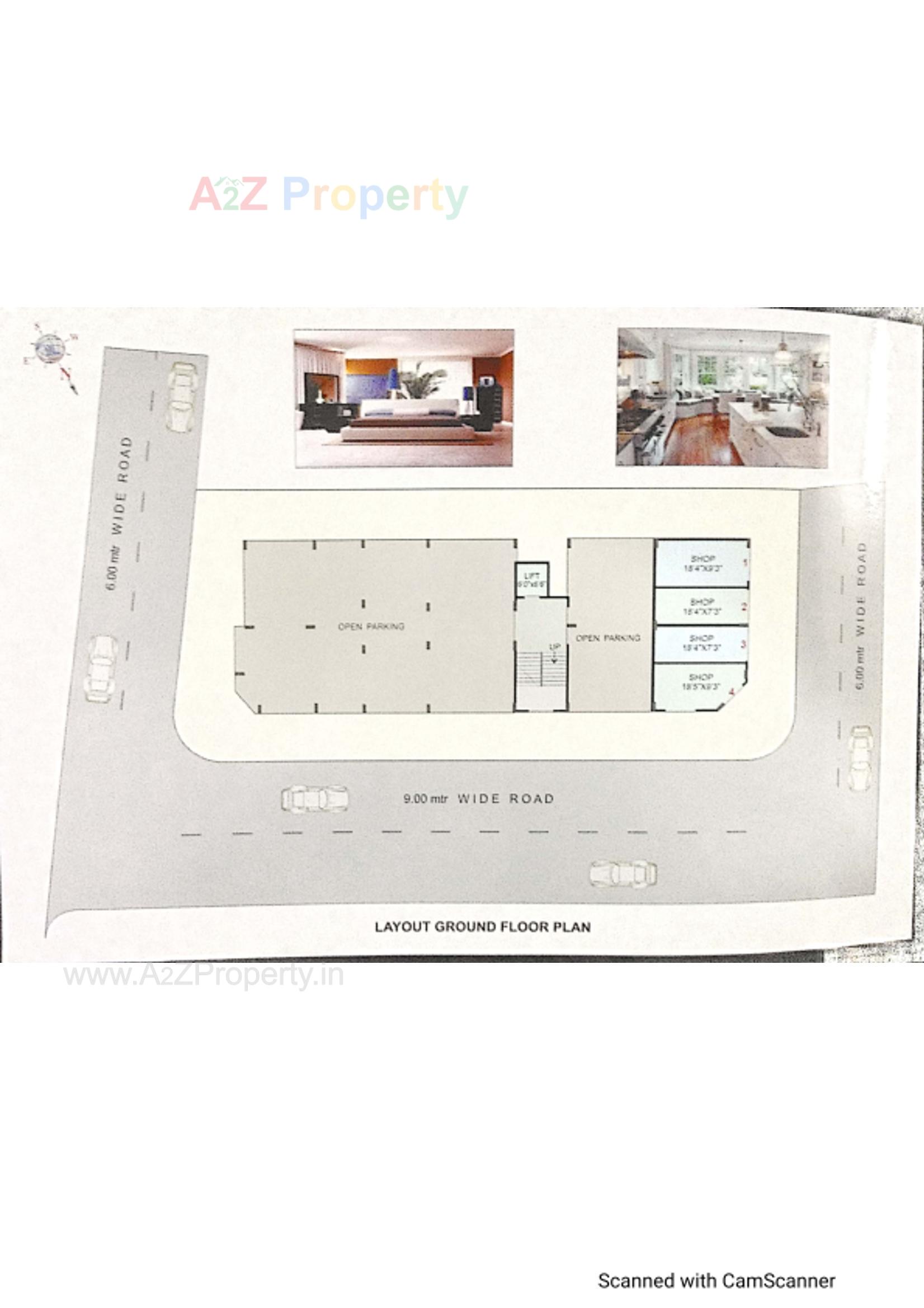 Layout of real estate project Swastik Homes located at Challa, Valsad, Gujarat