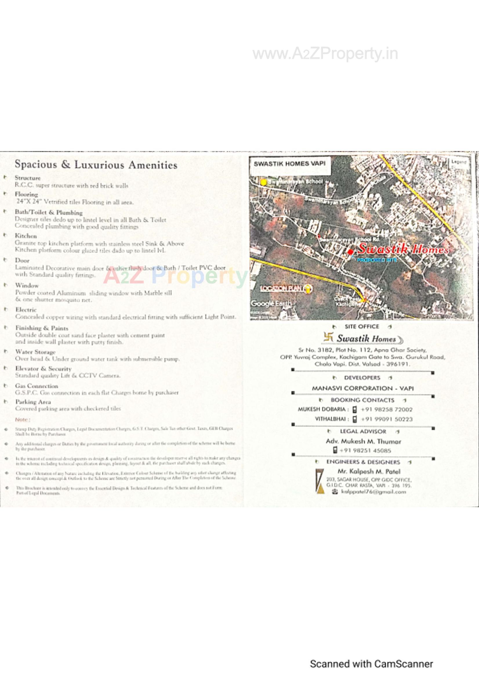 of real estate project Swastik Homes located at Challa, Valsad, Gujarat