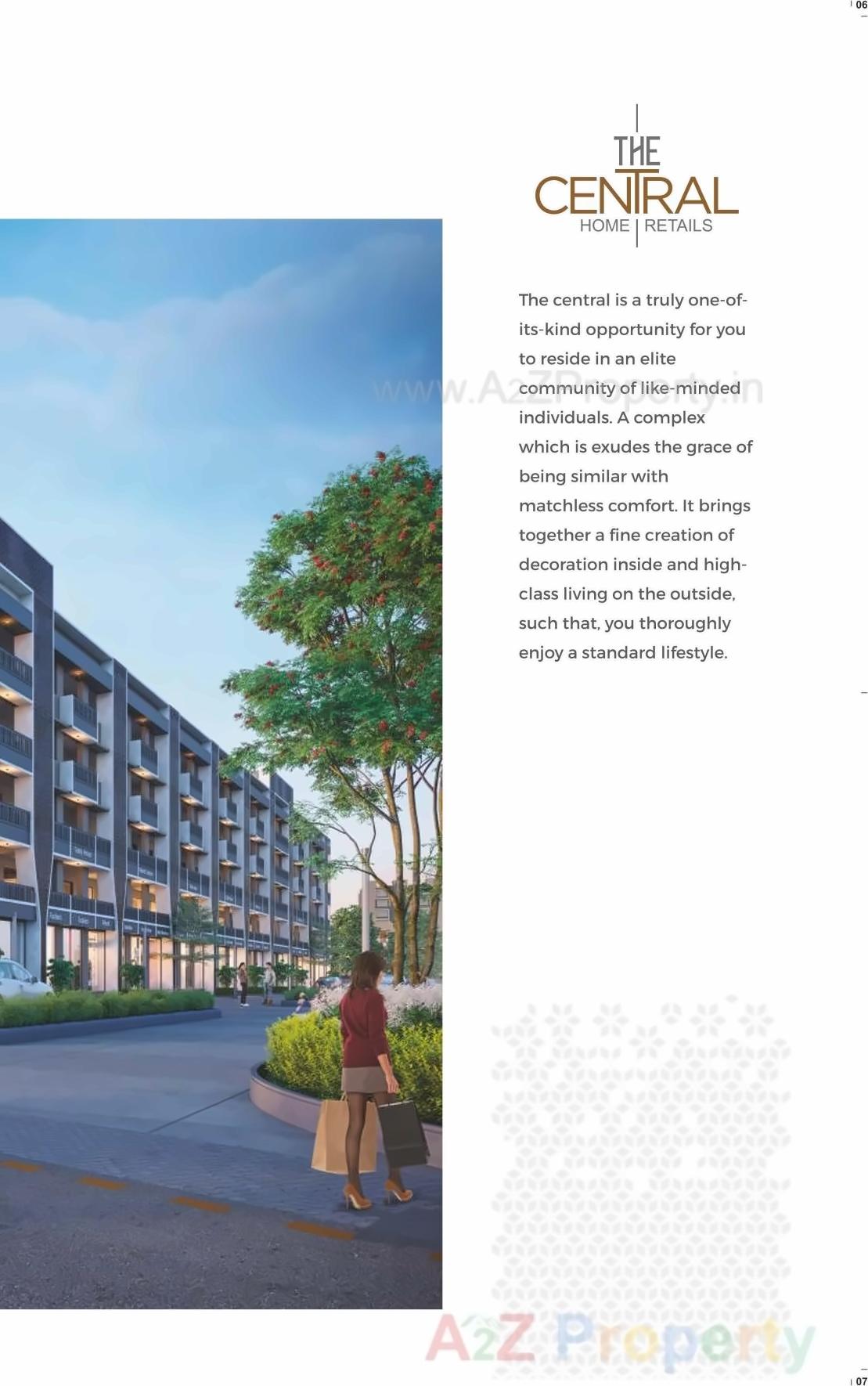 3D Elevation of real estate project The Central Home   Retails located at Vapi, Valsad, Gujarat