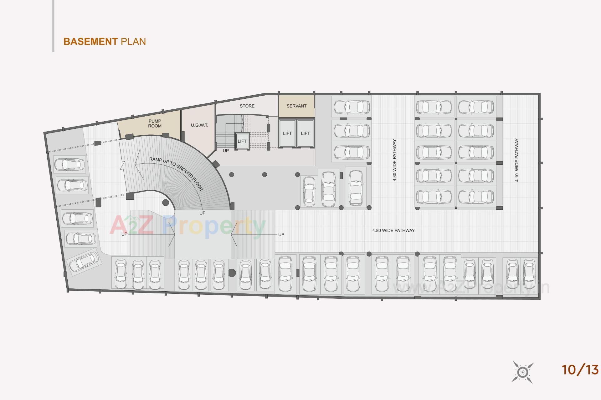 Layout of real estate project The Gateway located at Chala, Valsad, Gujarat