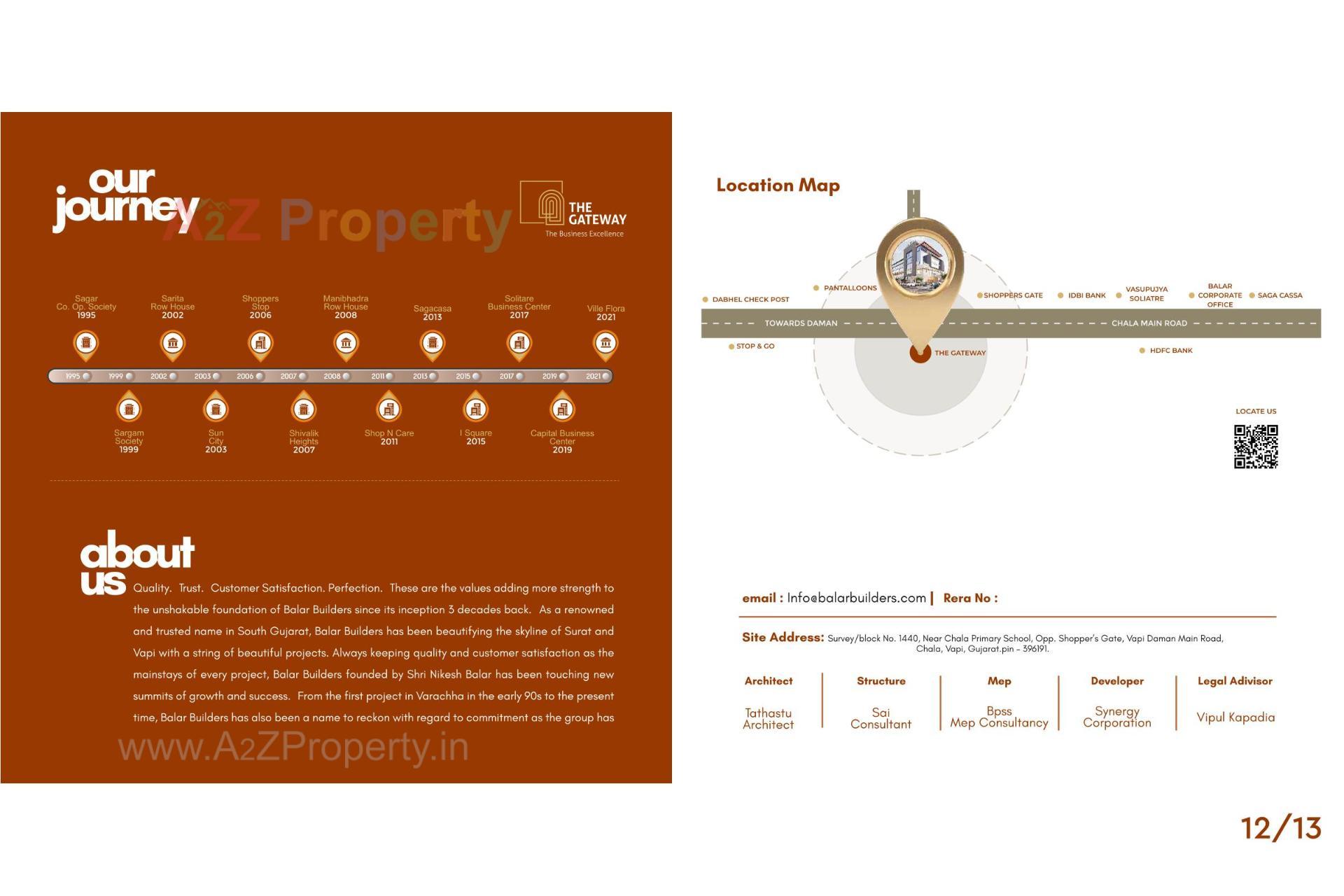  of real estate project The Gateway located at Chala, Valsad, Gujarat