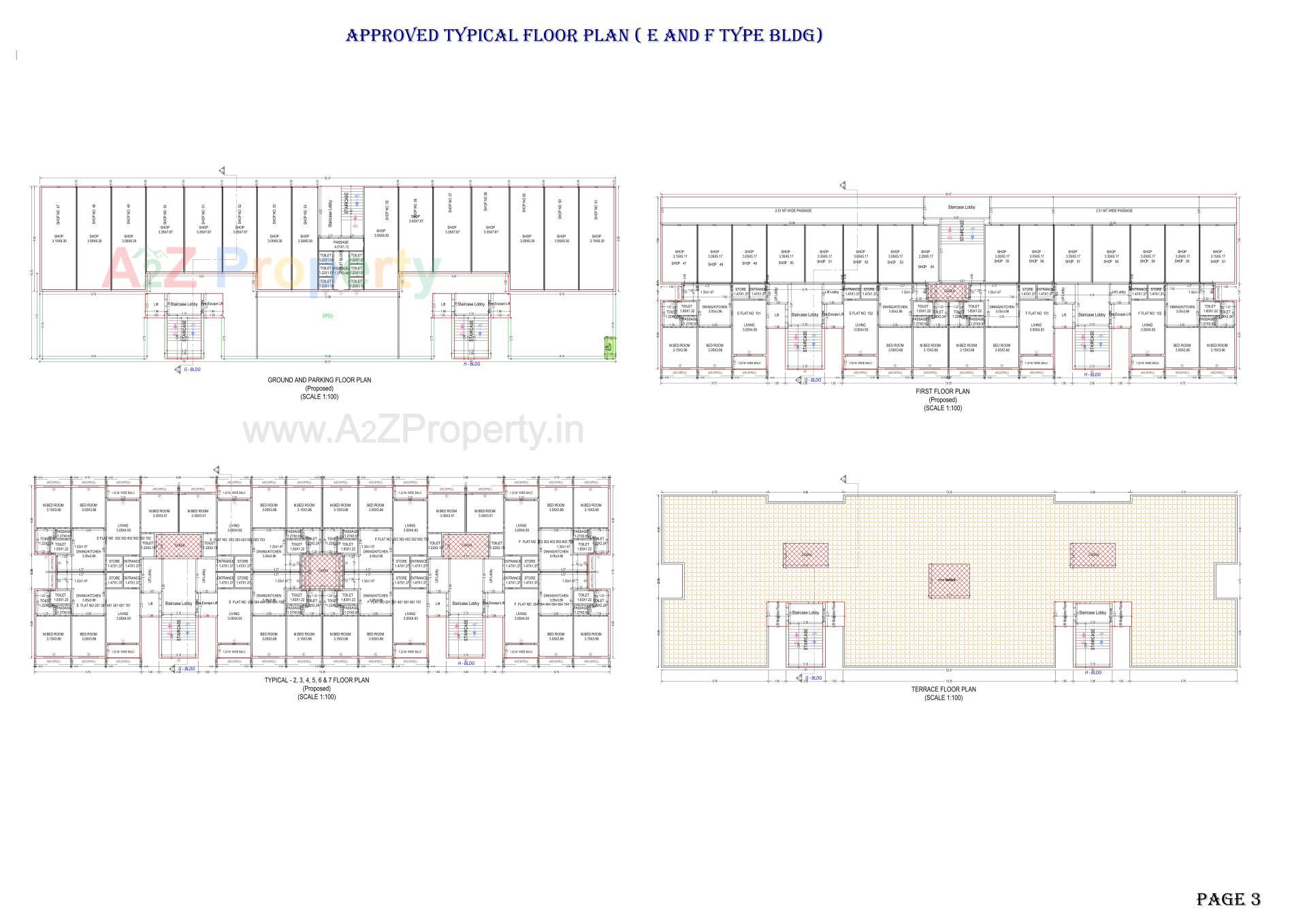Layout of real estate project The Iconic located at Chala, Valsad, Gujarat