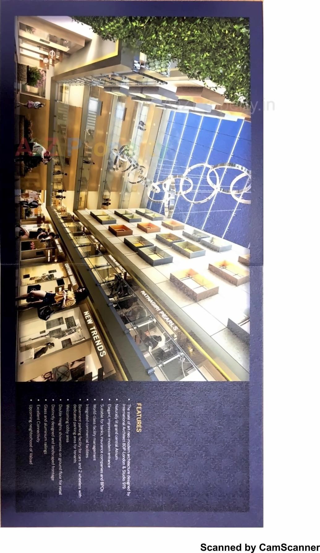 3D Elevation of real estate project The Metropolis located at Abrama, Valsad, Gujarat