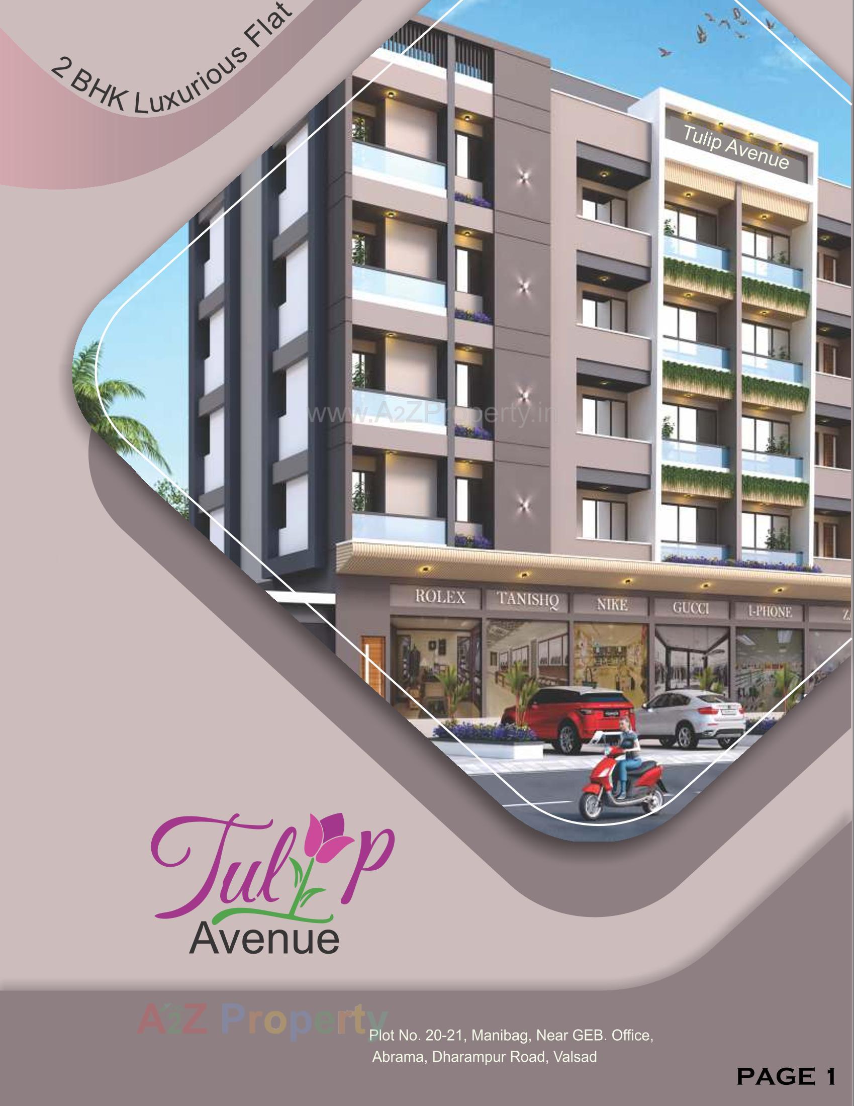 3D Elevation of real estate project Tulip Avenue located at Valsad, Valsad, Gujarat