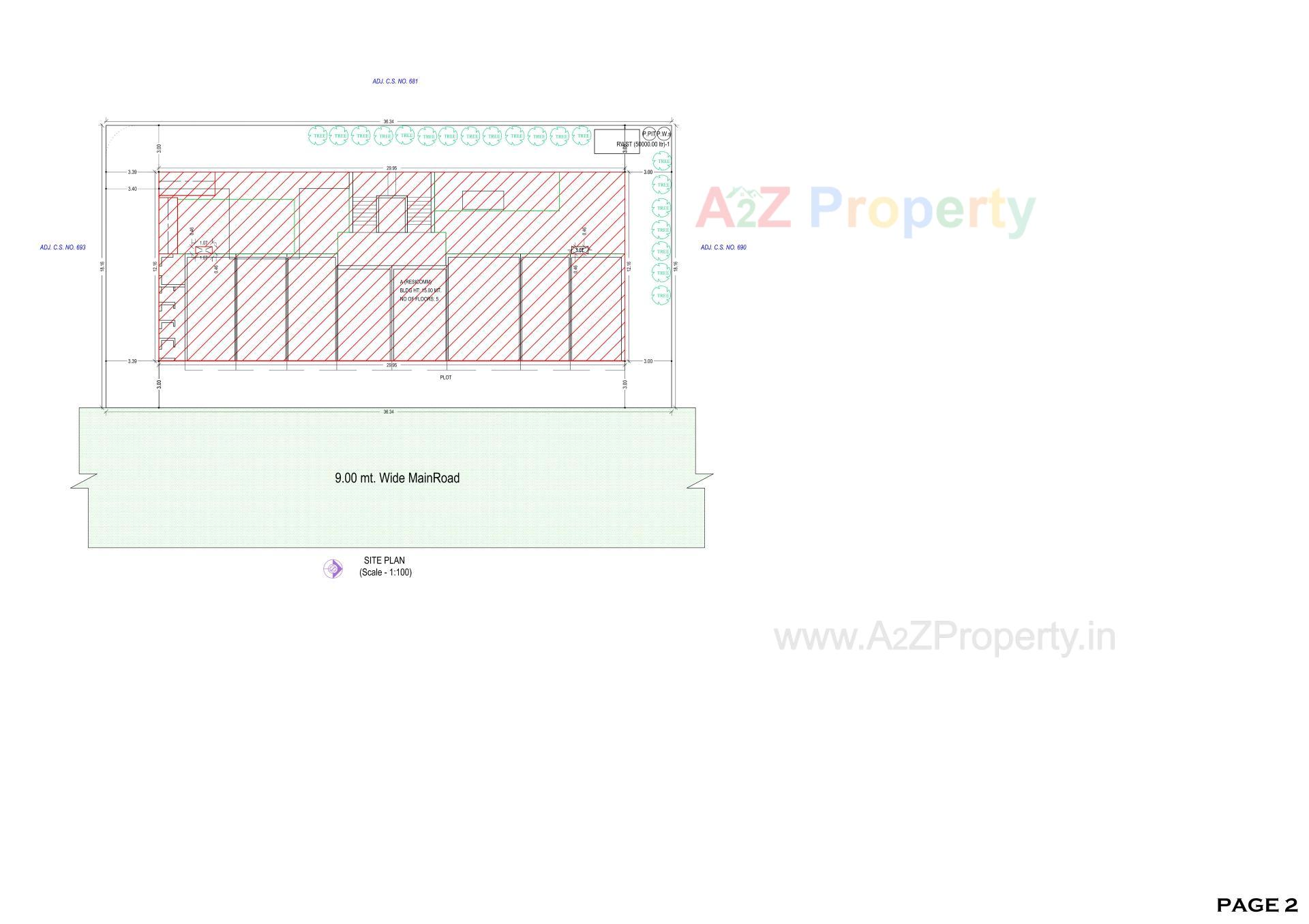 Layout of real estate project Tulip Avenue located at Valsad, Valsad, Gujarat