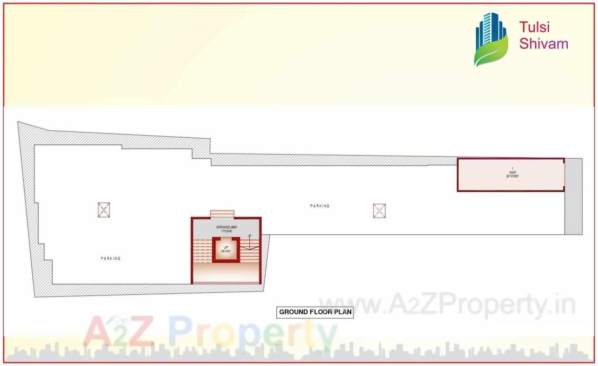Layout of real estate project Tulsi Shivam located at Vapi, Valsad, Gujarat