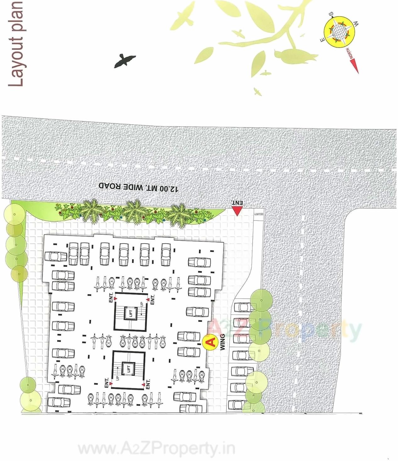Layout of real estate project Vanvaso located at Dungra, Valsad, Gujarat
