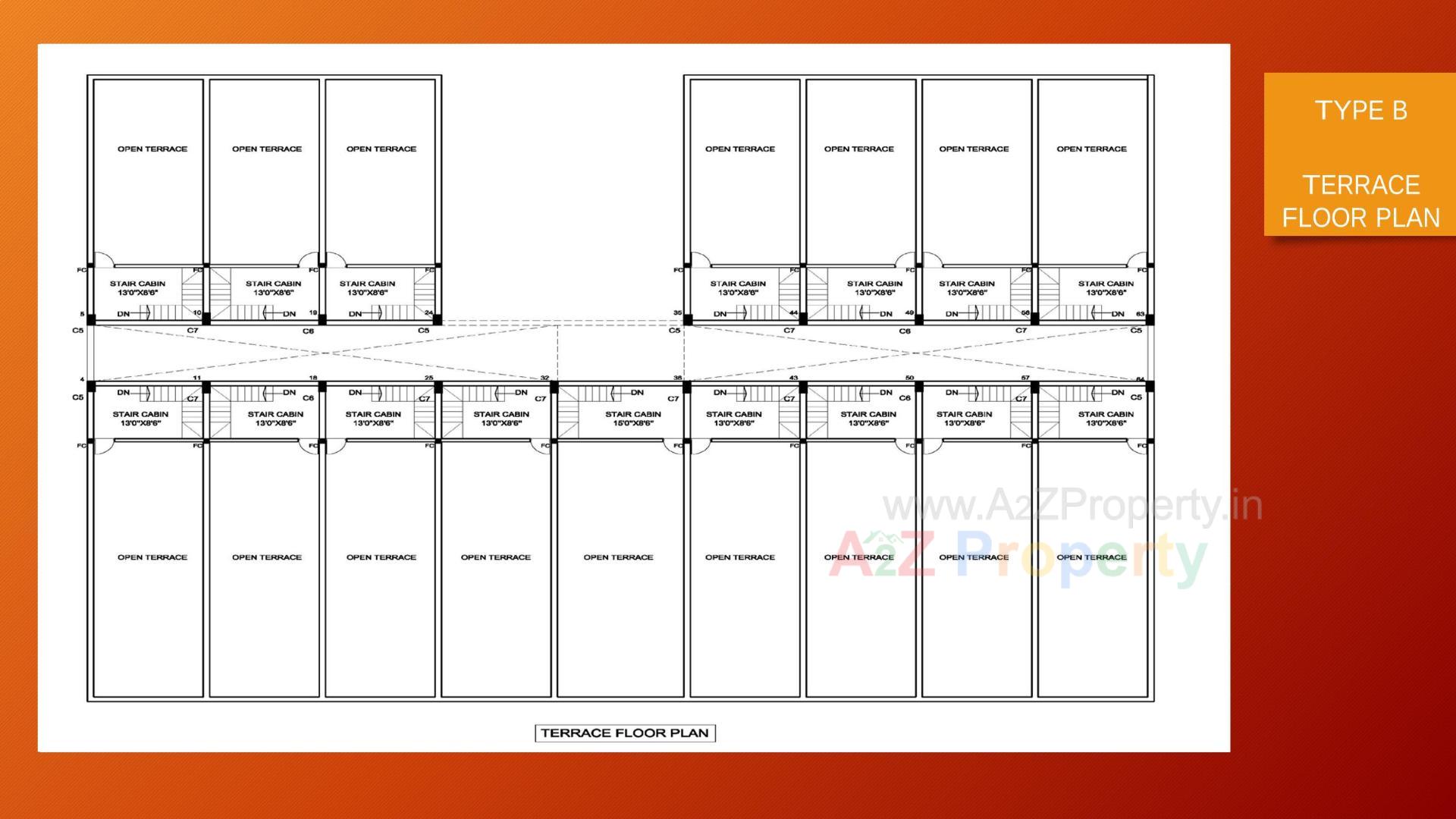 Layout of real estate project Vibrant Grain Mart located at Vapi, Valsad, Gujarat