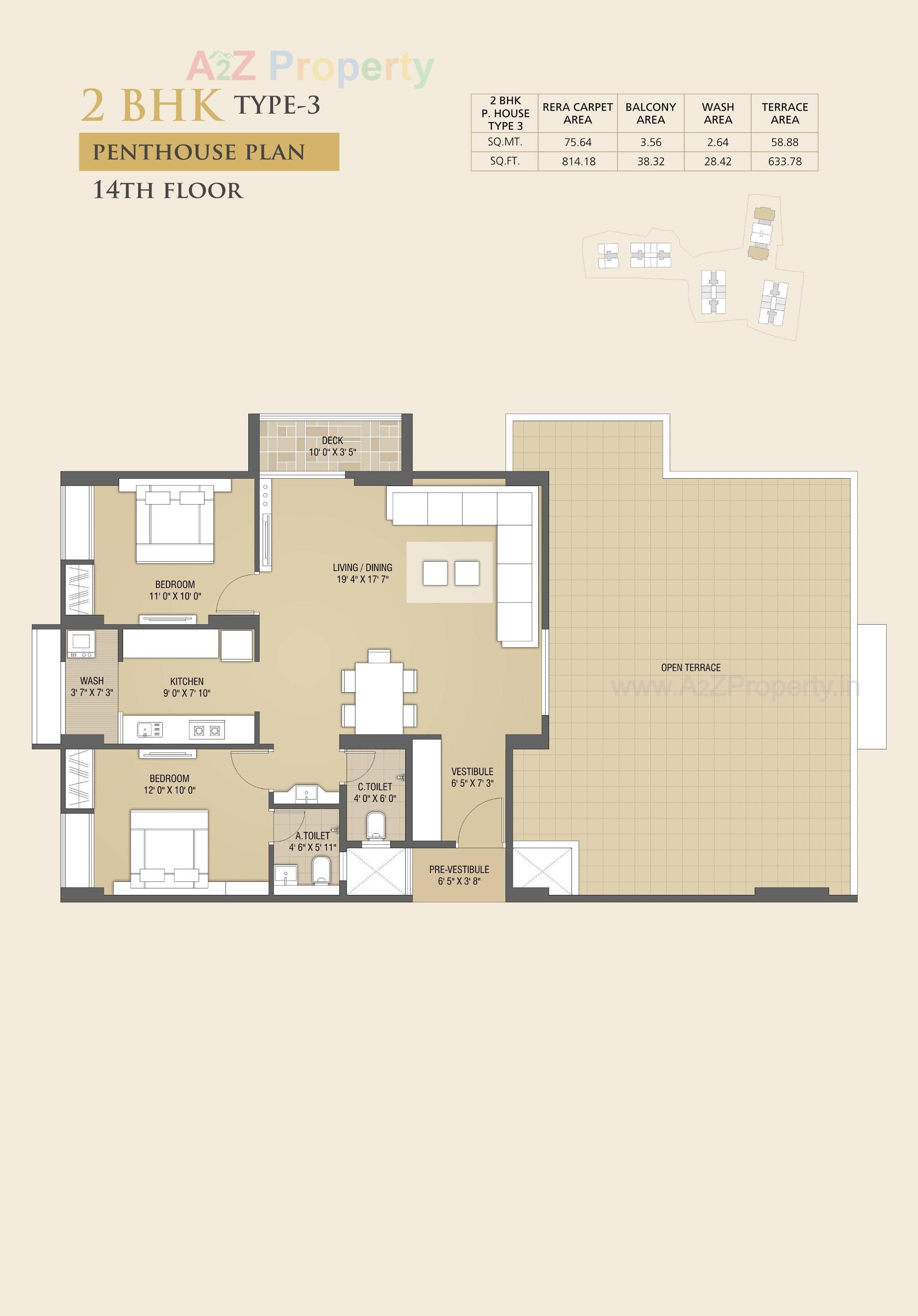 Layout of real estate project Vivan located at Chala, Valsad, Gujarat