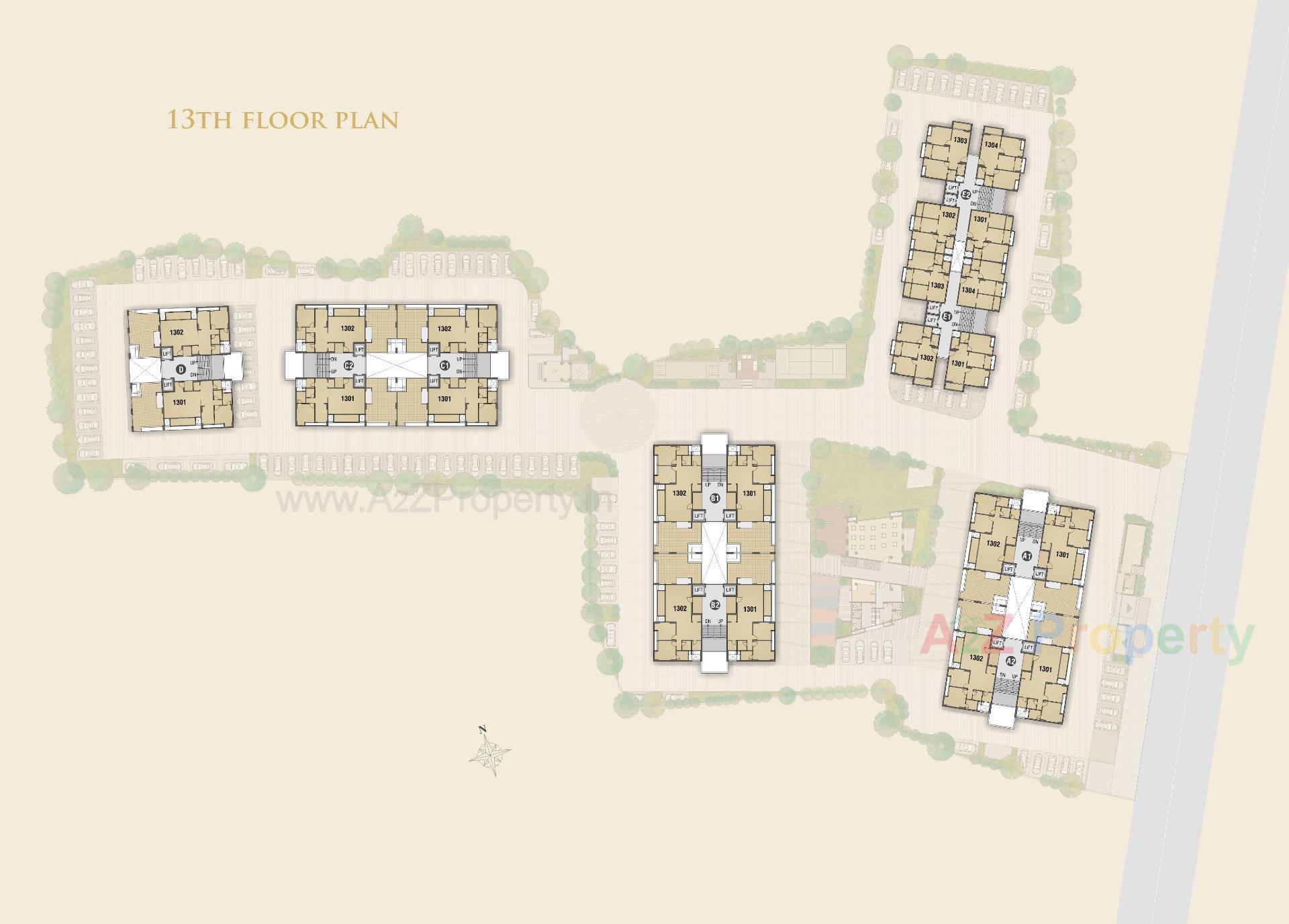 Layout of real estate project Vivan located at Chala, Valsad, Gujarat
