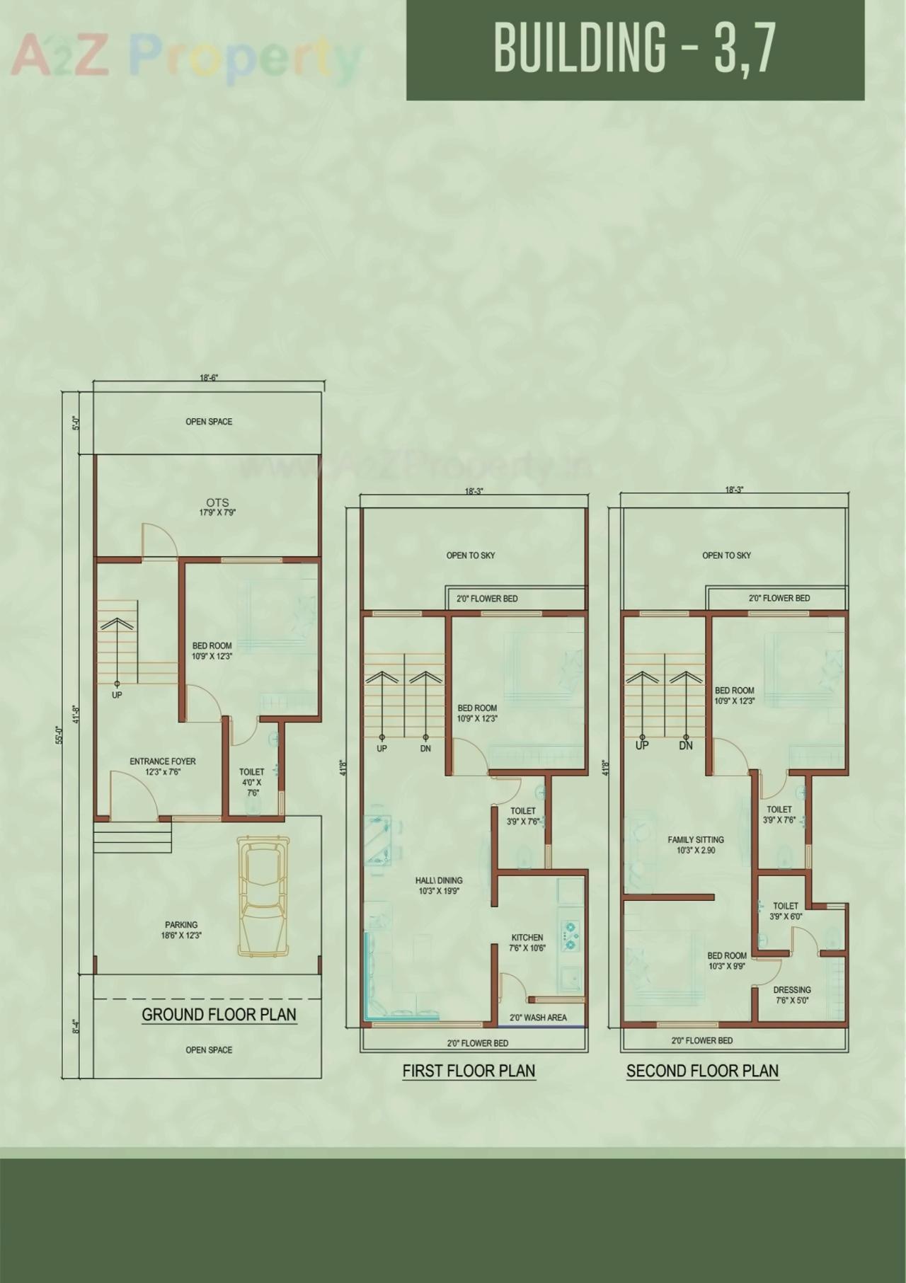 Layout of real estate project Vraj Bunglows located at Pardi, Valsad, Gujarat