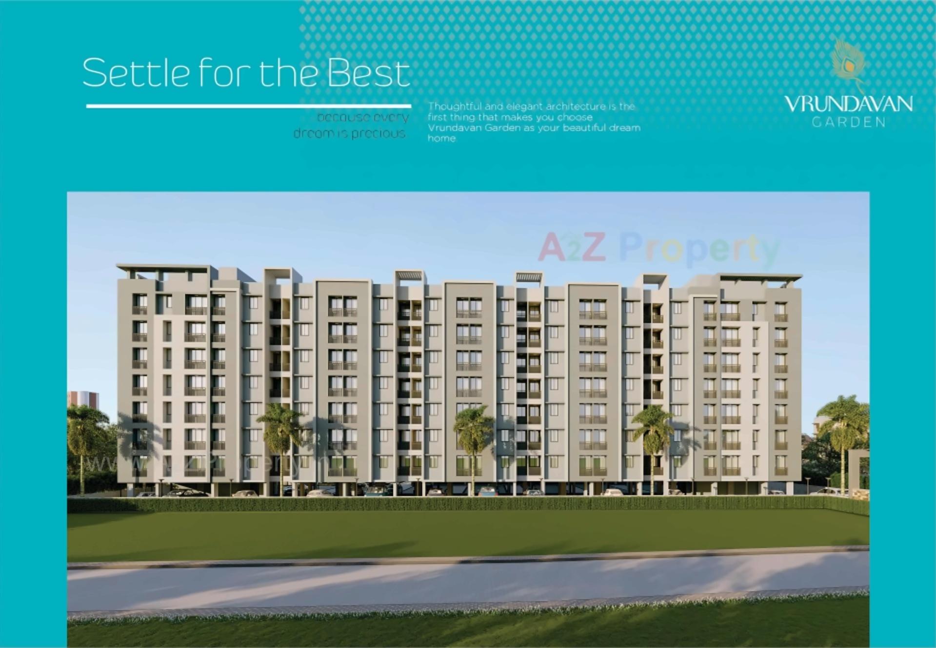 3D Elevation of real estate project Vrundavan Garden located at Pardi, Valsad, Gujarat