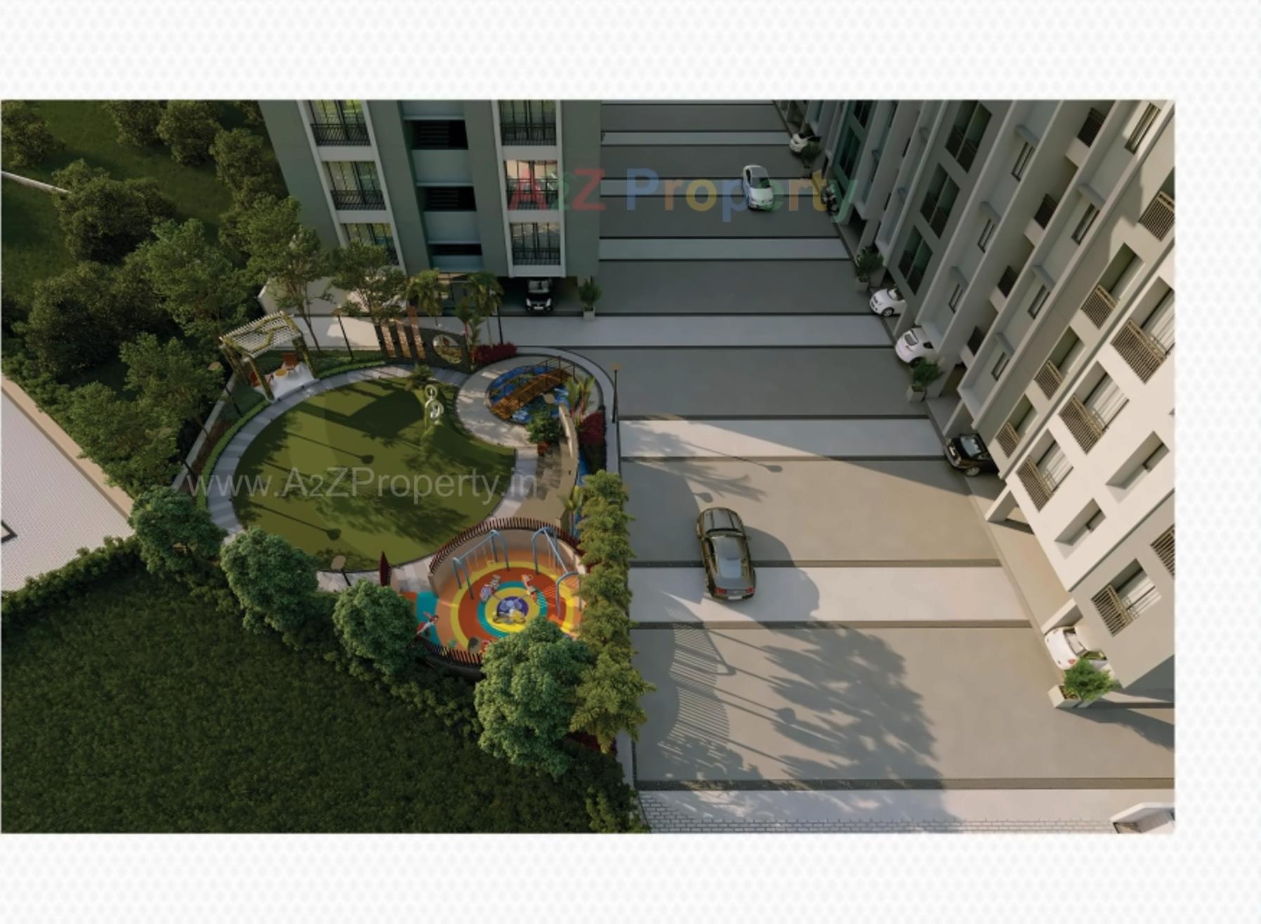 3D Elevation of real estate project Vrundavan Garden located at Pardi, Valsad, Gujarat