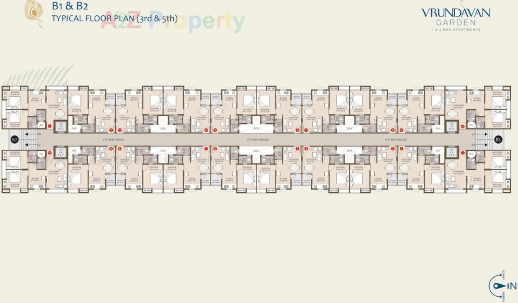 Layout of real estate project Vrundavan Garden located at Pardi, Valsad, Gujarat