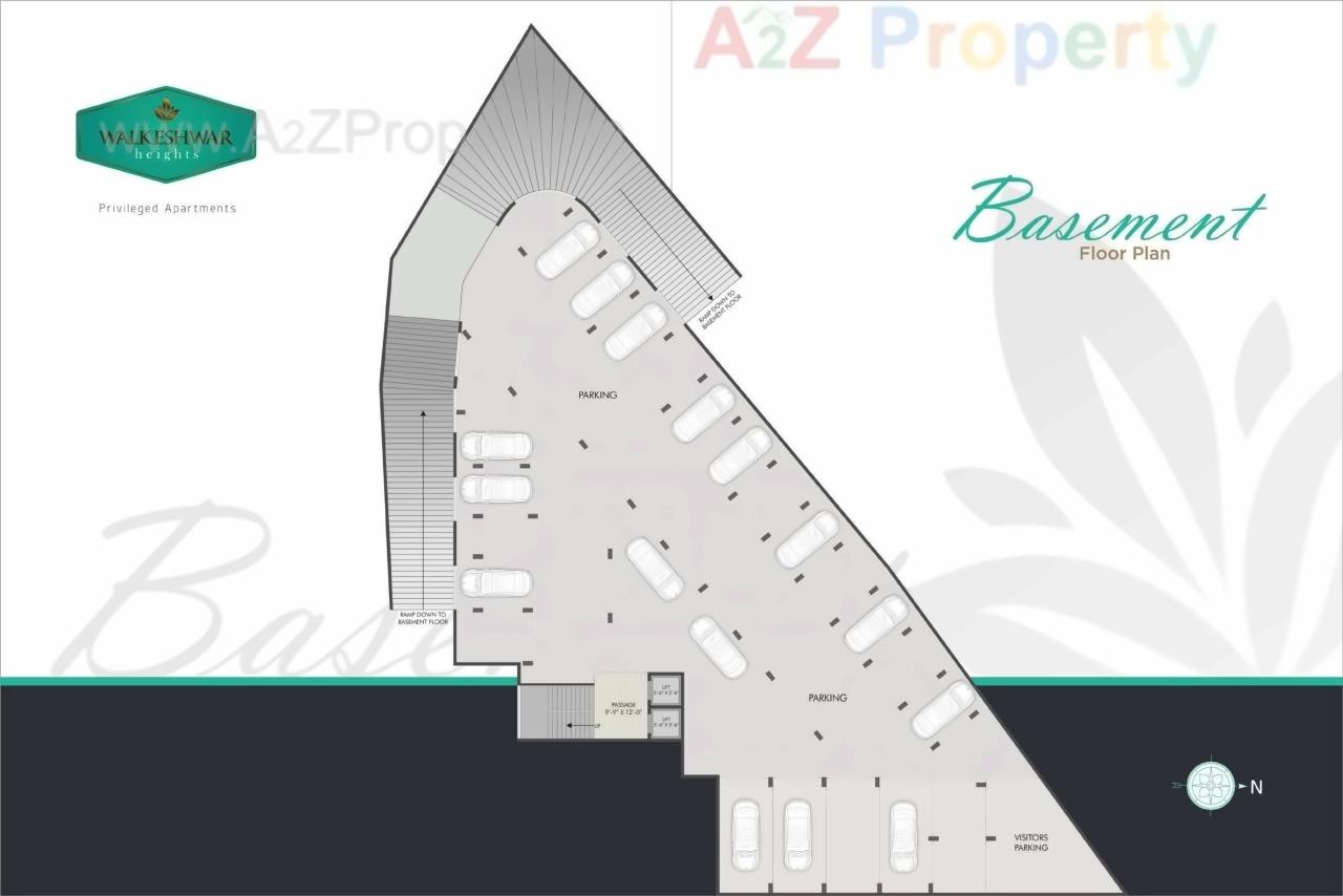 Layout of real estate project Walkeshwar Heights located at Vaapi, Valsad, Gujarat