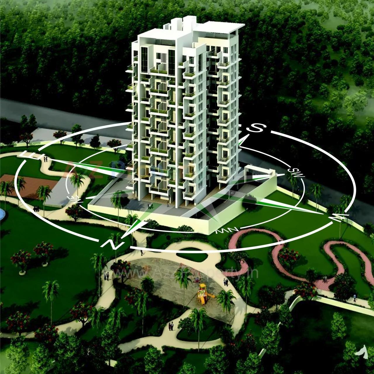 3D Elevation of real estate project Naman Galaxy located at Ahmadnagar-m-corp, Ahmednagar, Maharashtra