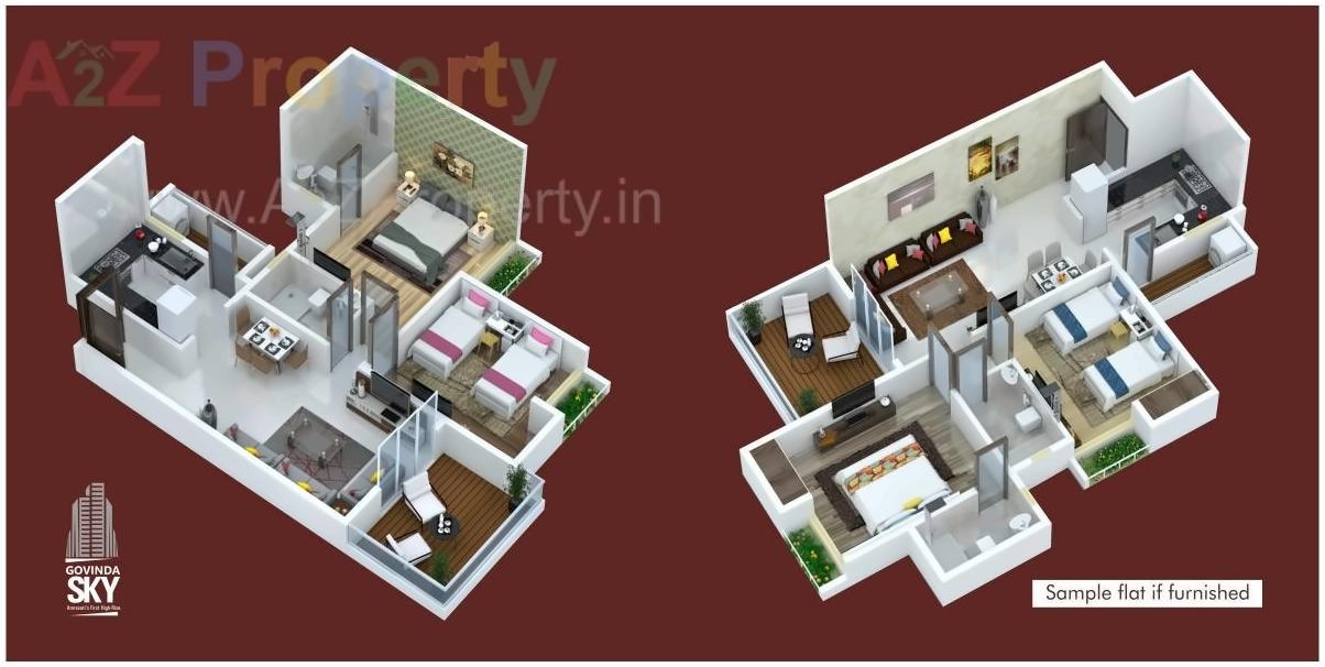 Layout of real estate project Govinda Sky located at Amravati-m-corp, Amravati, Maharashtra