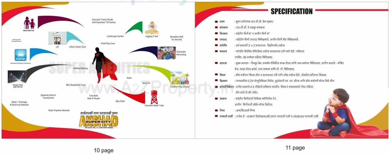  of real estate project Akshad Super City located at Gangapur-jahagir, Aurangabad, Maharashtra