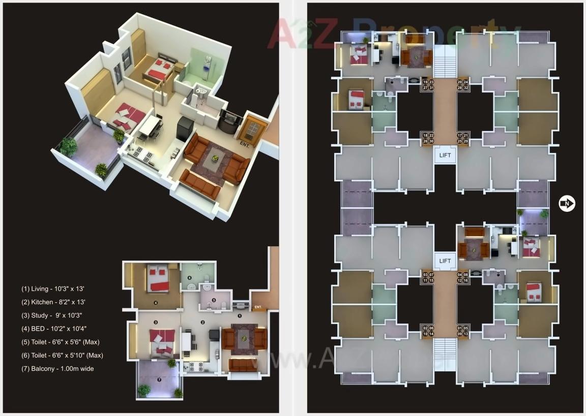 Layout of real estate project Amrut Sai Plaza located at Aurangabad-m-corp, Aurangabad, Maharashtra