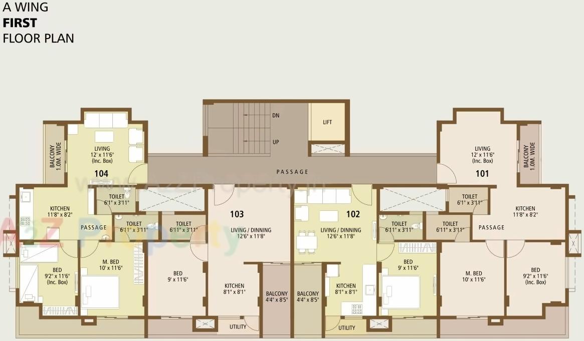Layout of real estate project Arch Gulmohar located at Aurangabad-m-corp, Aurangabad, Maharashtra
