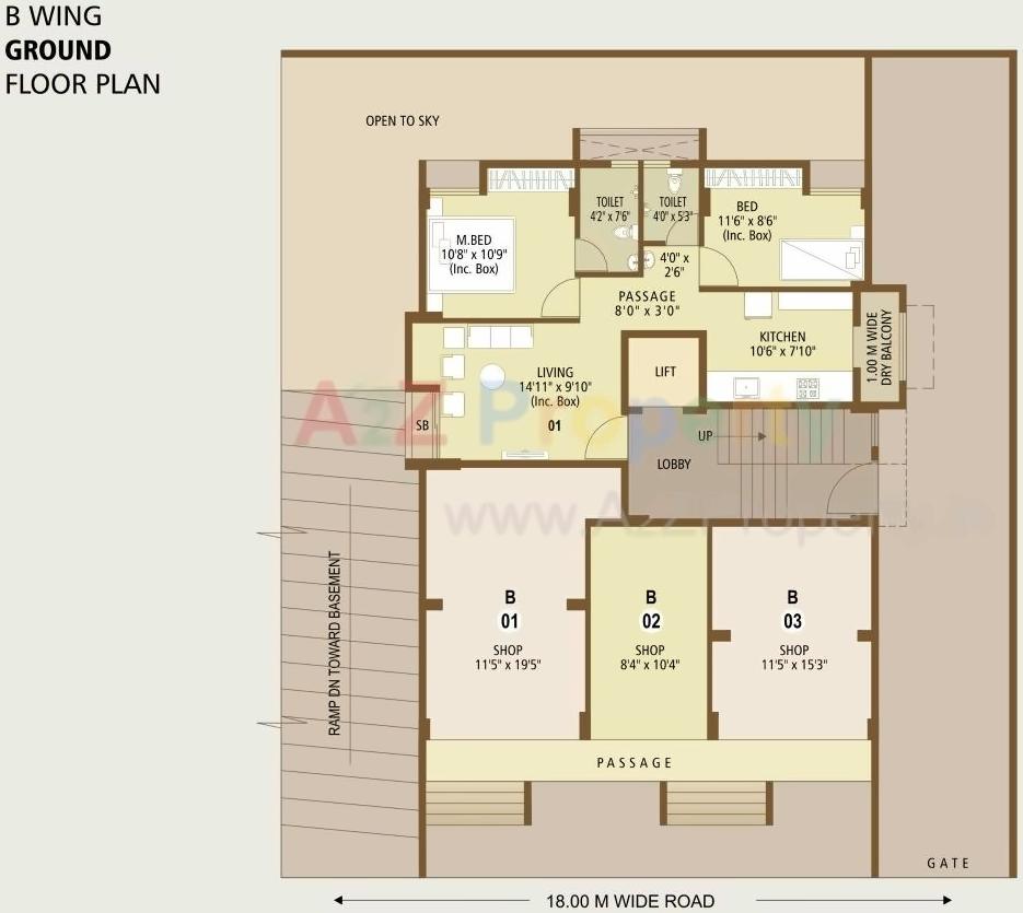 Layout of real estate project Arch Gulmohar located at Aurangabad-m-corp, Aurangabad, Maharashtra