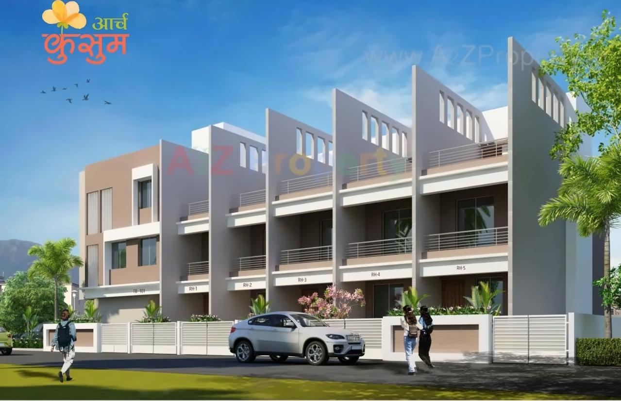 3D Elevation of real estate project Arch Kusum located at Aurangabad-m-corp, Aurangabad, Maharashtra