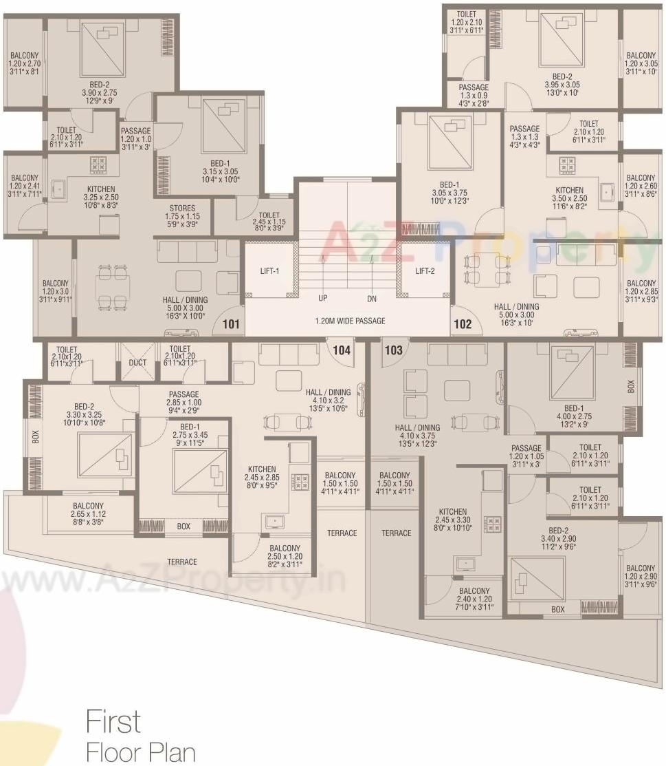 Layout of real estate project Arch Nikunj located at Aurangabad-m-corp, Aurangabad, Maharashtra