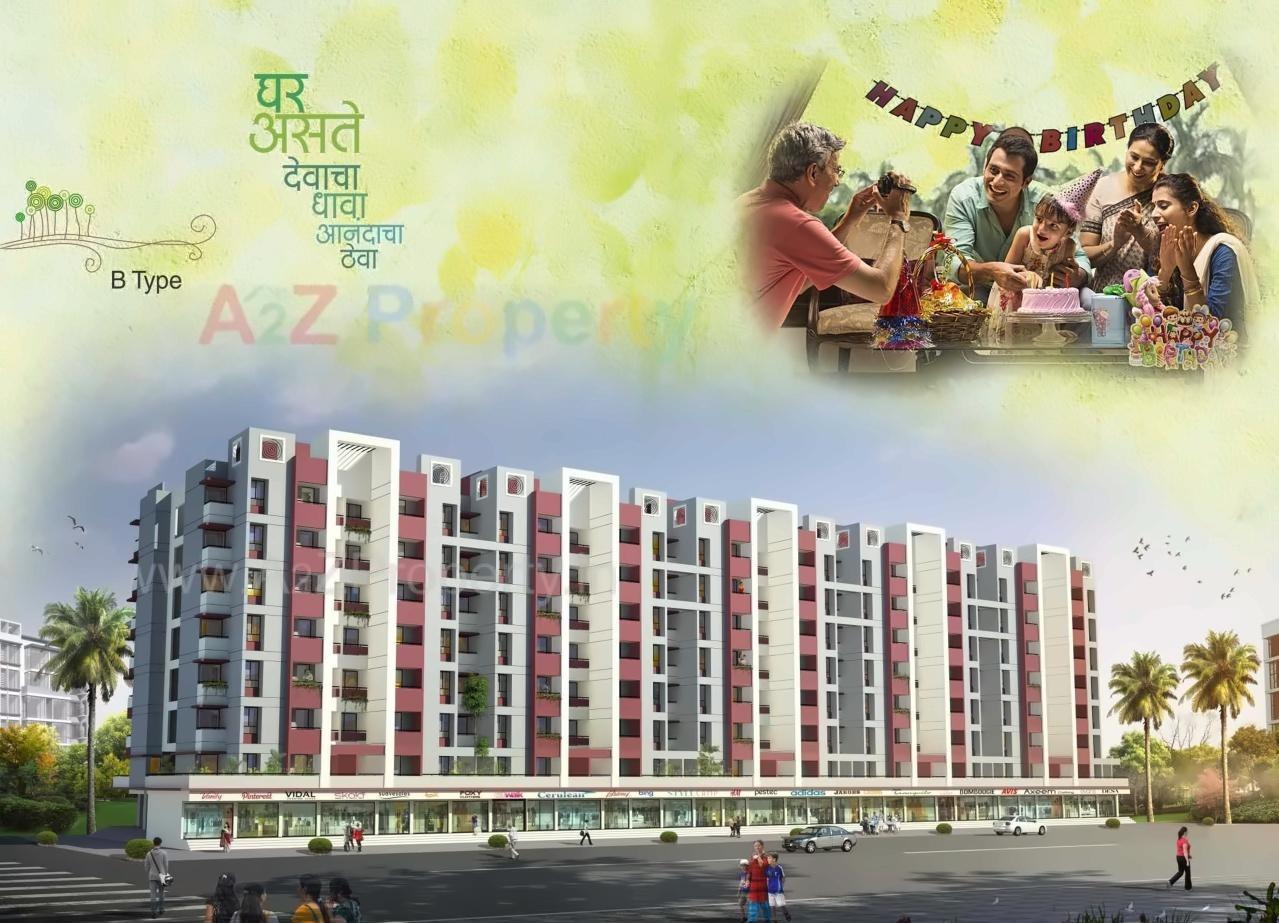 3D Elevation of real estate project Disha Silverwoods located at Aurangabad-m-corp, Aurangabad, Maharashtra