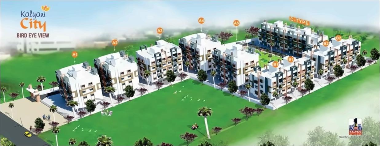 3D Elevation of real estate project Kalyani City located at Aurangabad-m-corp, Aurangabad, Maharashtra