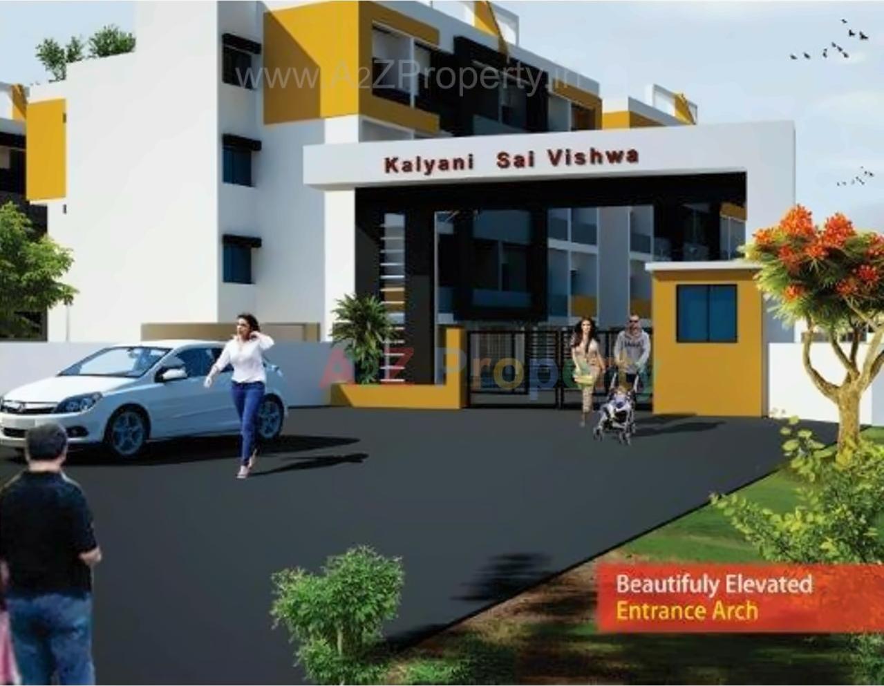 3D Elevation of real estate project Kalyani Sai Vishwa located at Aurangabad-m-corp, Aurangabad, Maharashtra