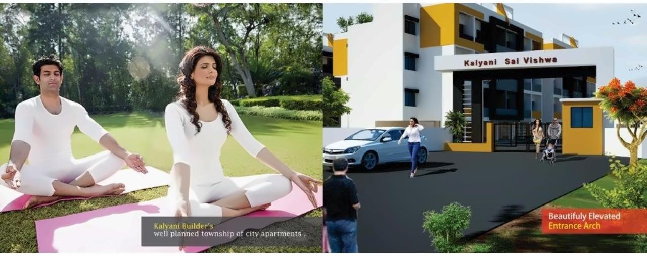 3D Elevation of real estate project Kalyani Sai Vishwa located at Aurangabad-m-corp, Aurangabad, Maharashtra