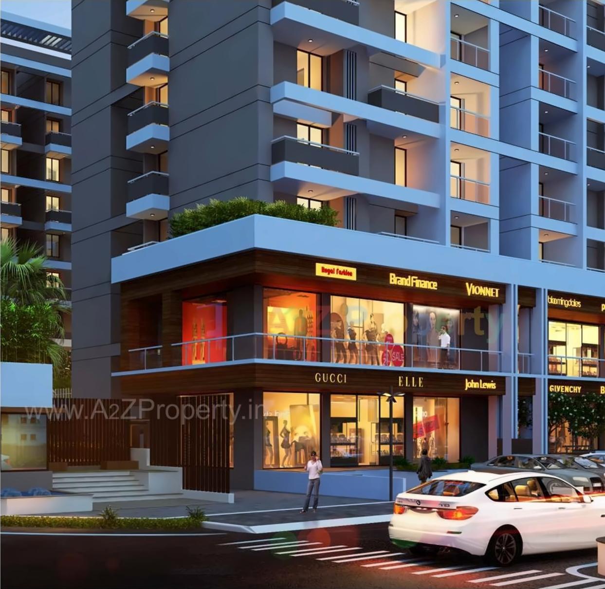 3D Elevation of real estate project My World located at Aurangabad-m-corp, Aurangabad, Maharashtra